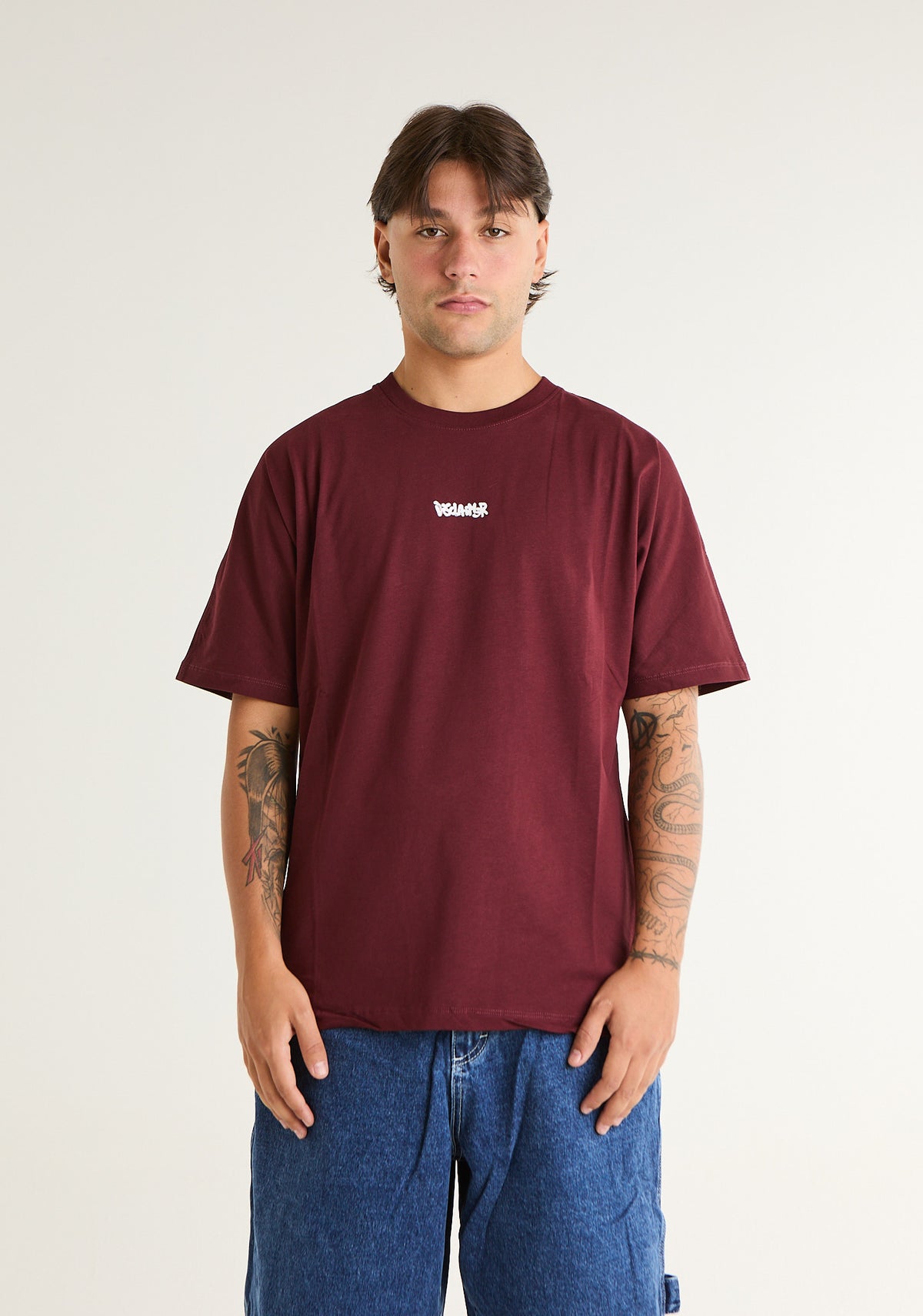 T-shirt con stampa frontale e posteriore
