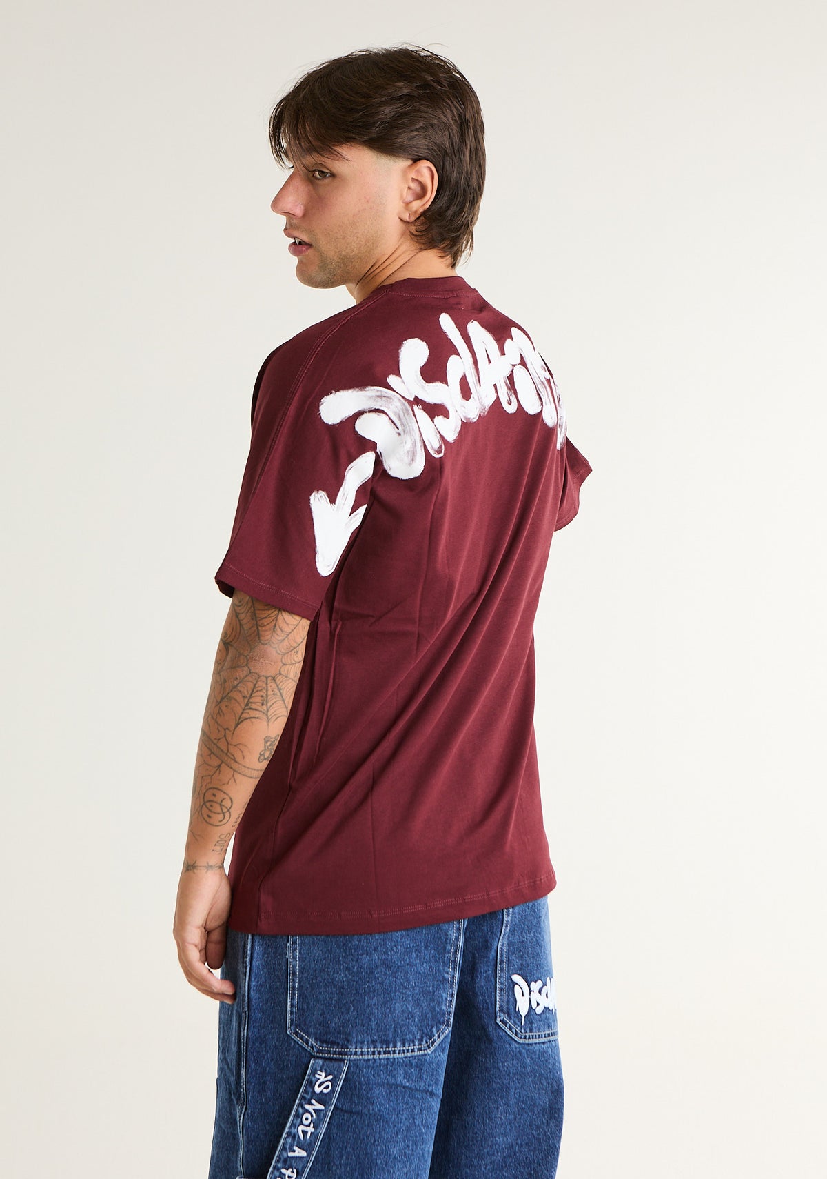 T-shirt con stampa frontale e posteriore