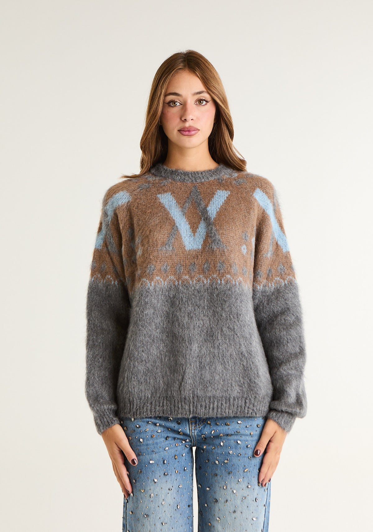Maglione misto mohair