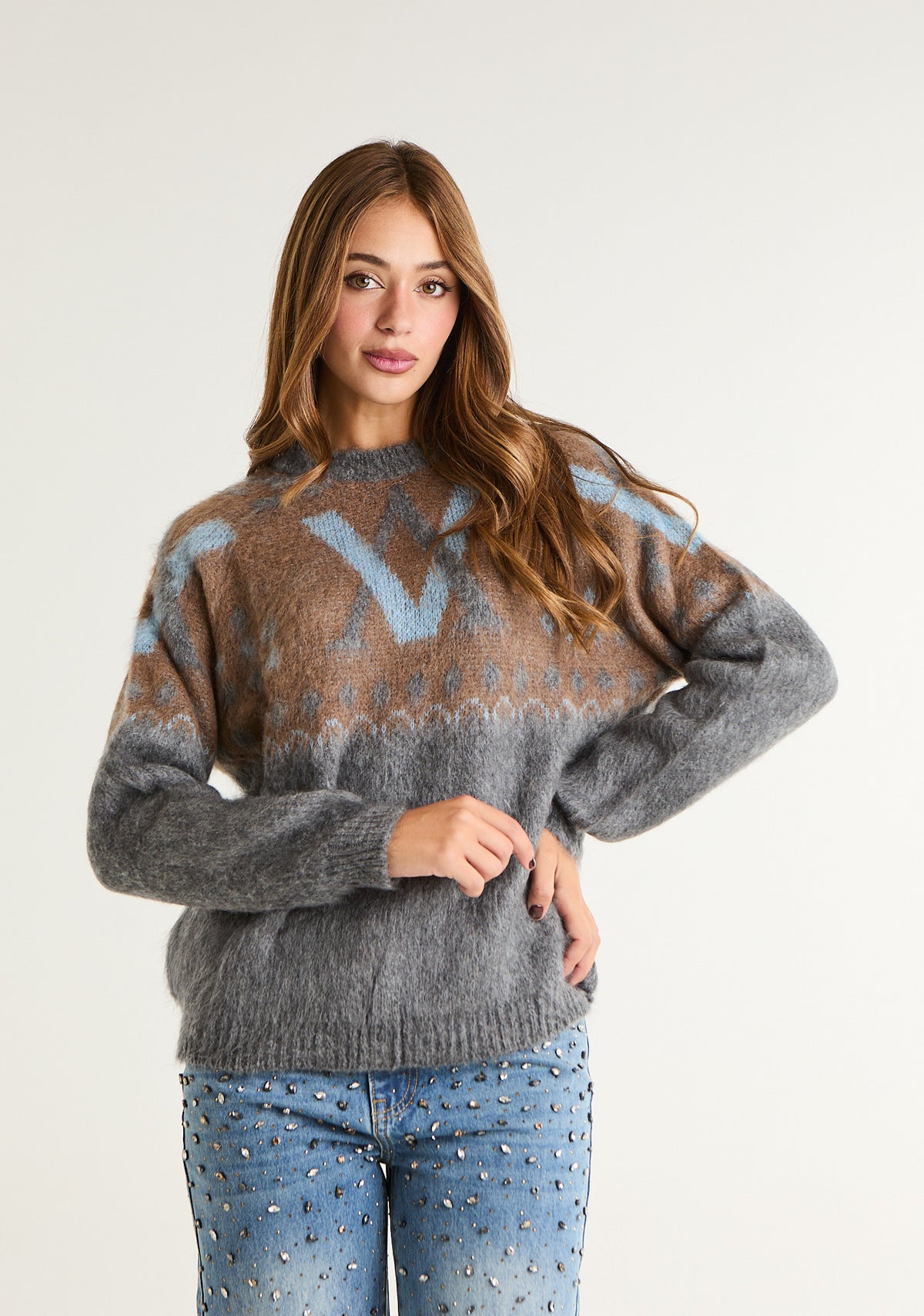 Maglione misto mohair