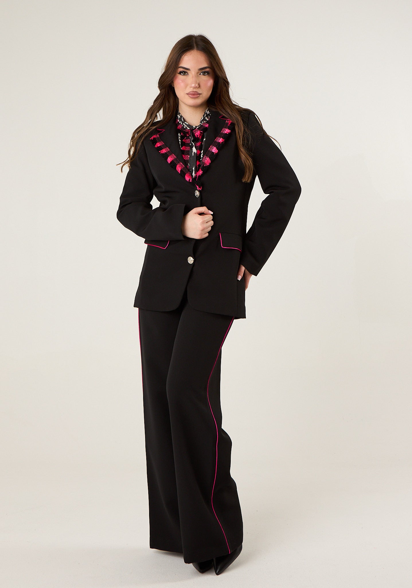 Giacca con frange colorate