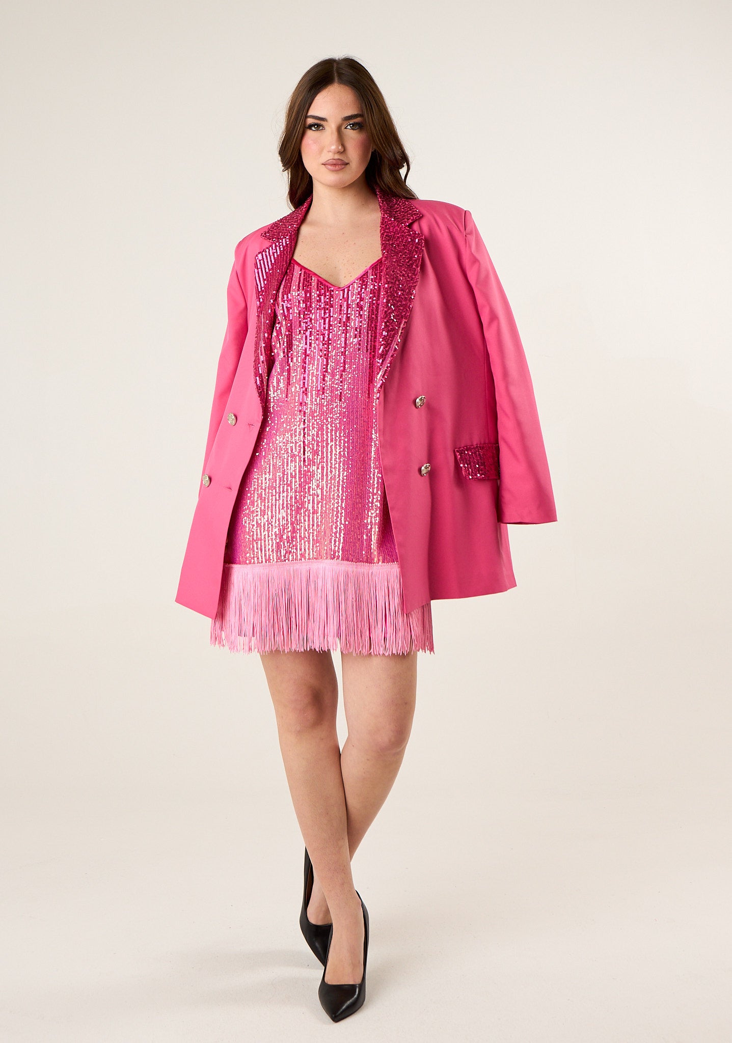 Giacca lunga doppiopetto