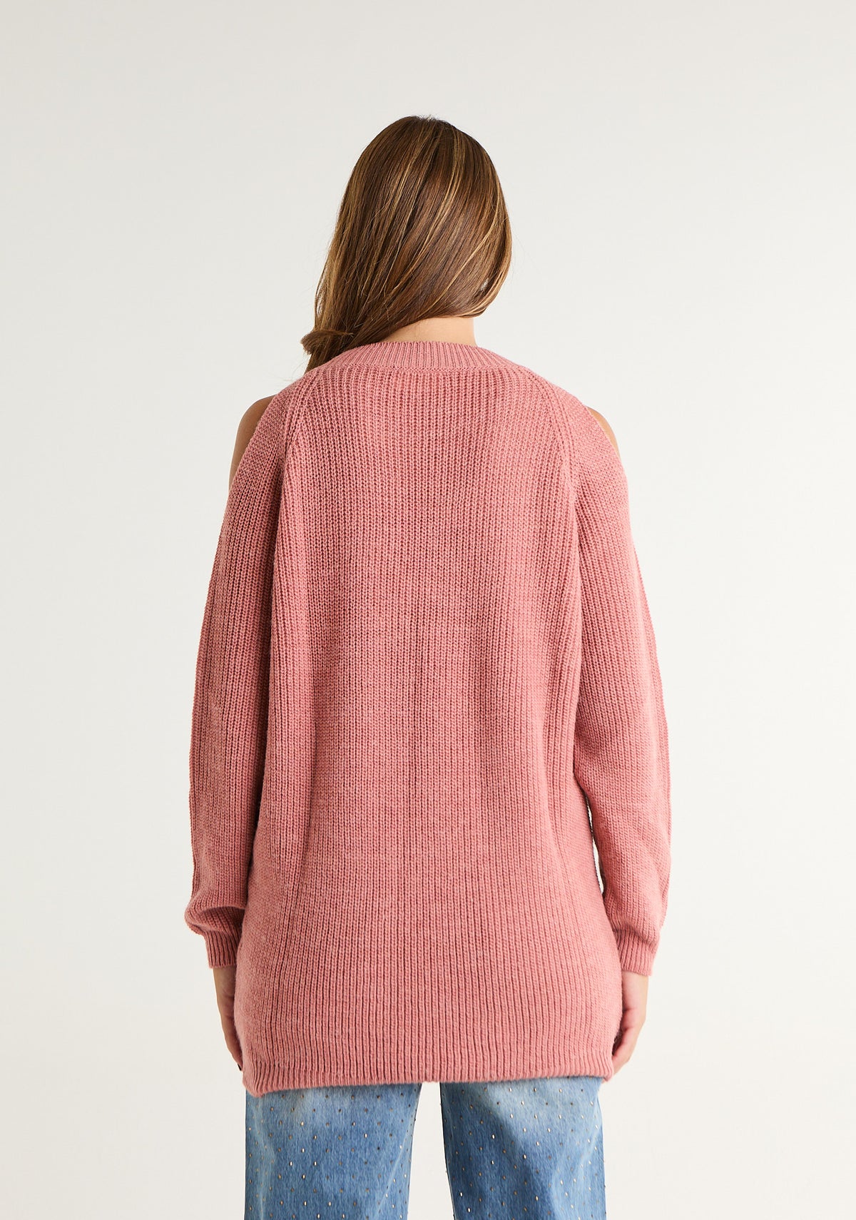 Maglia lunga con omeri scoperti