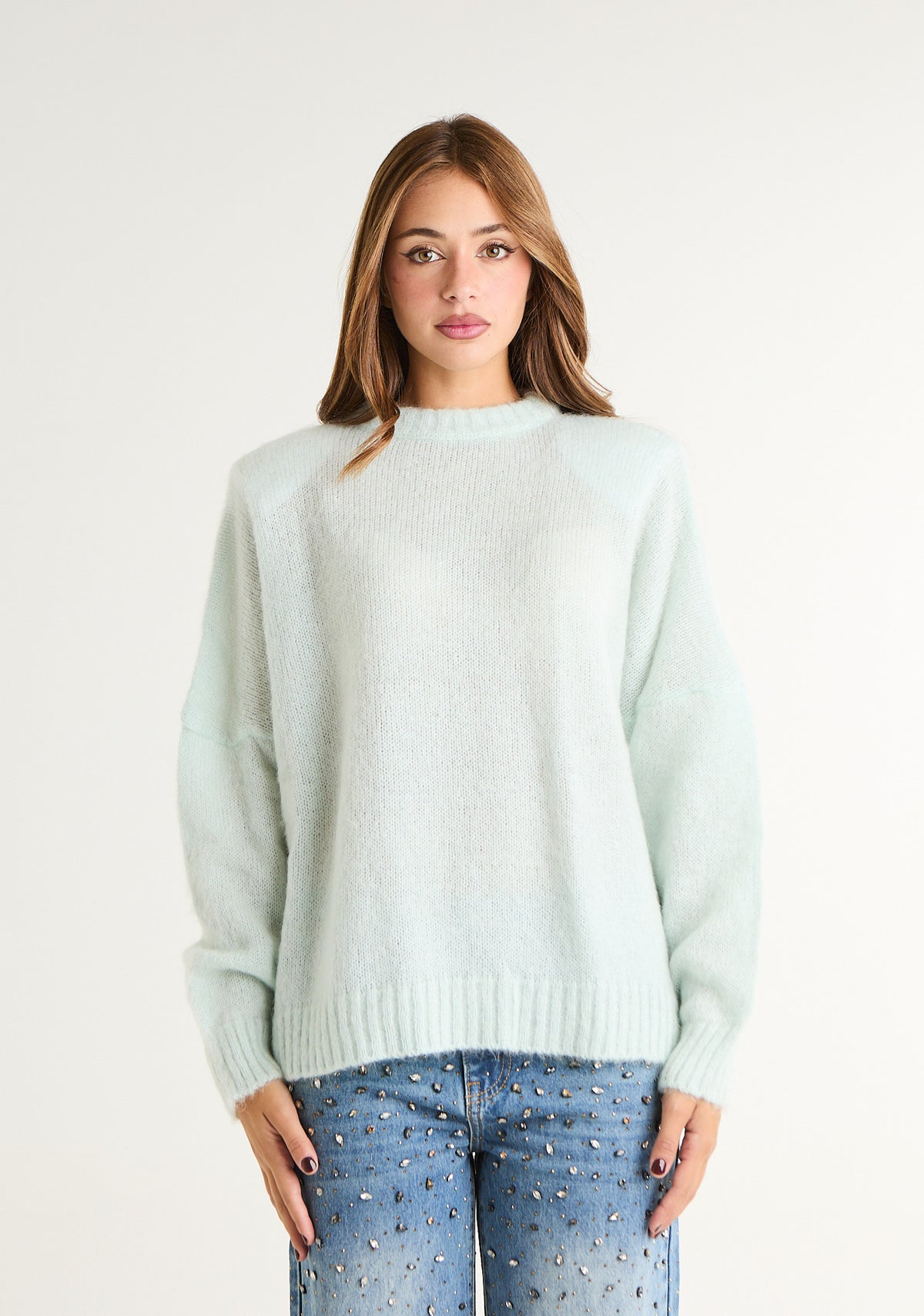 Maglia in misto angora