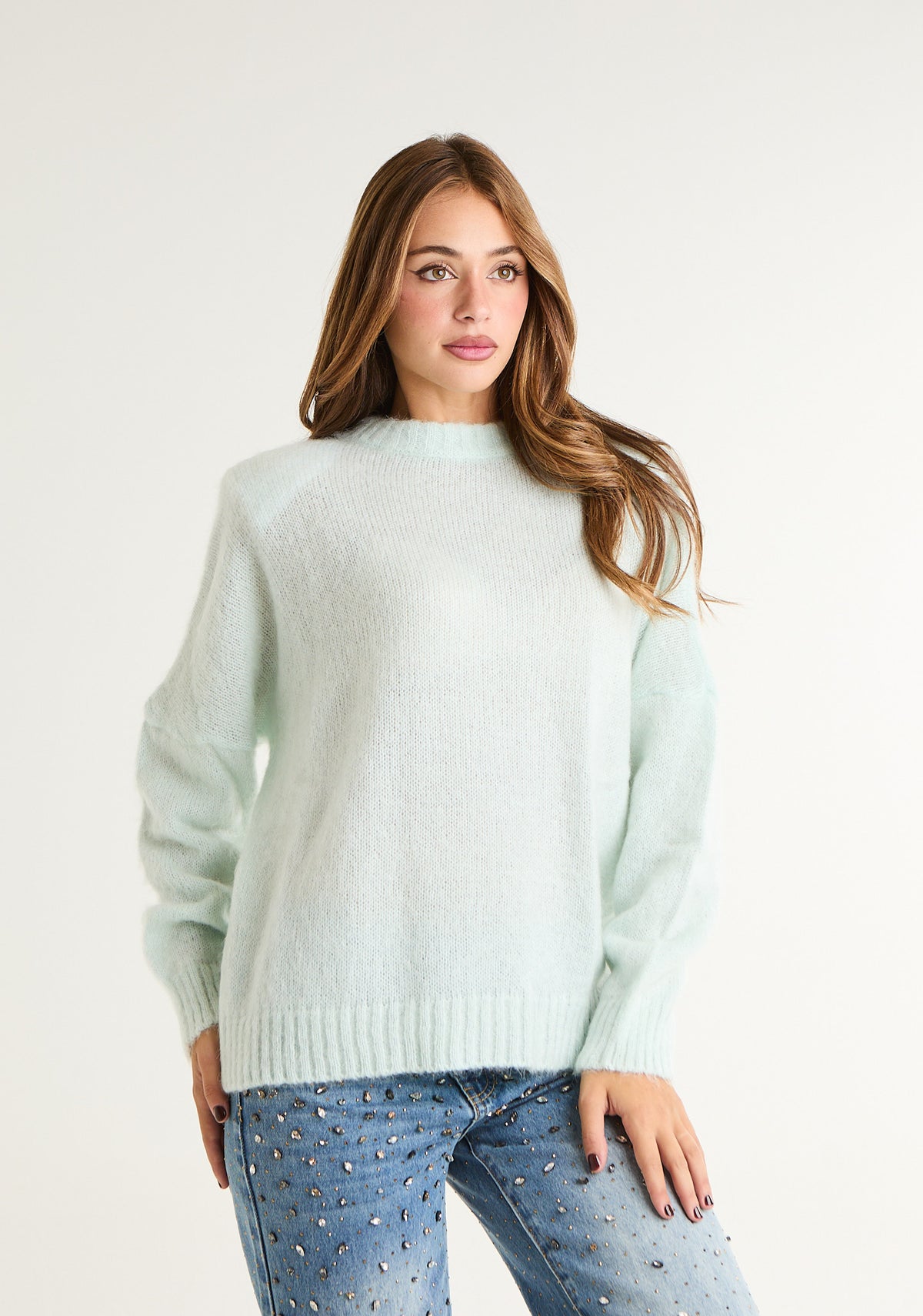 Maglia in misto angora