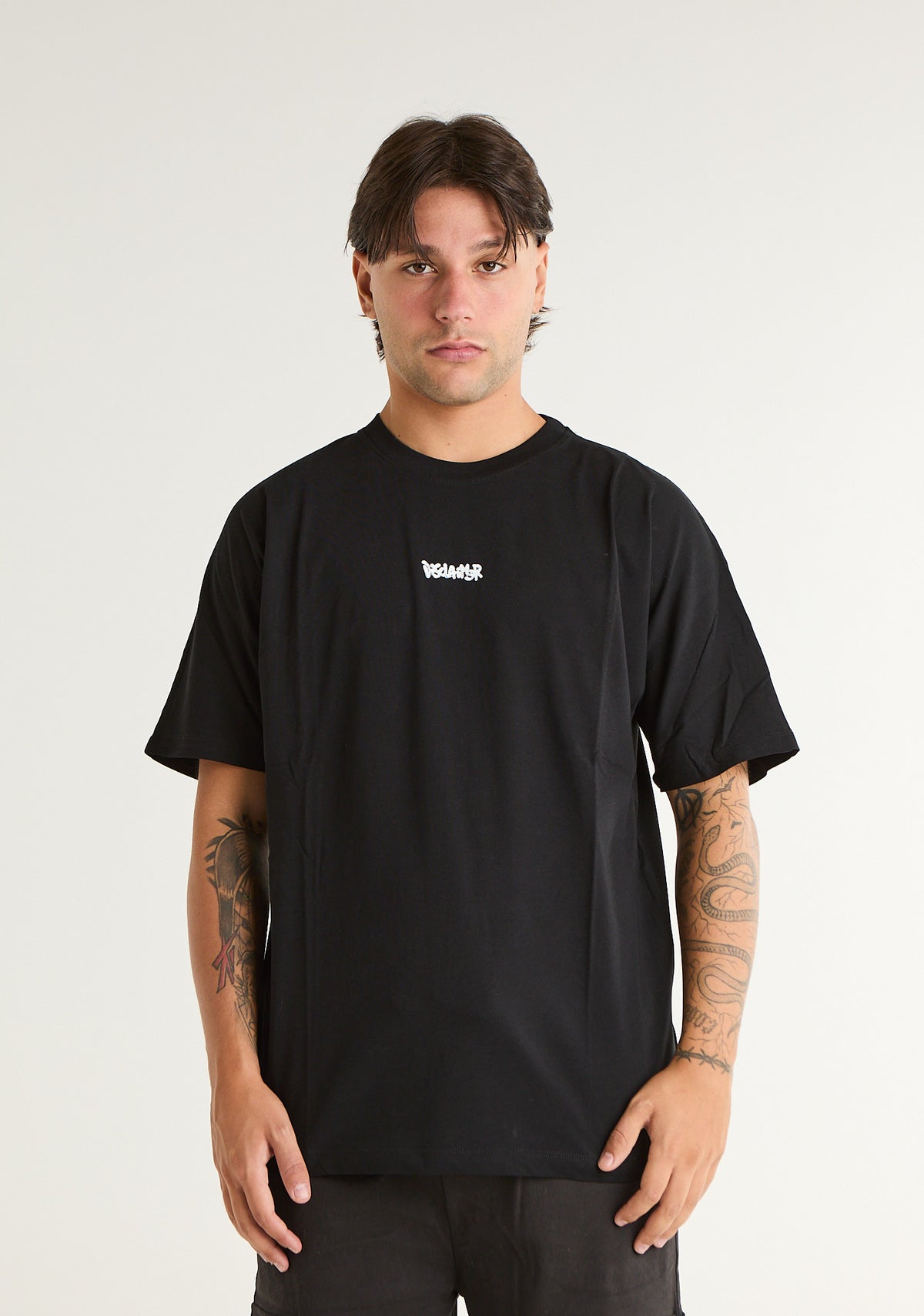 T-shirt con stampa frontale e posteriore