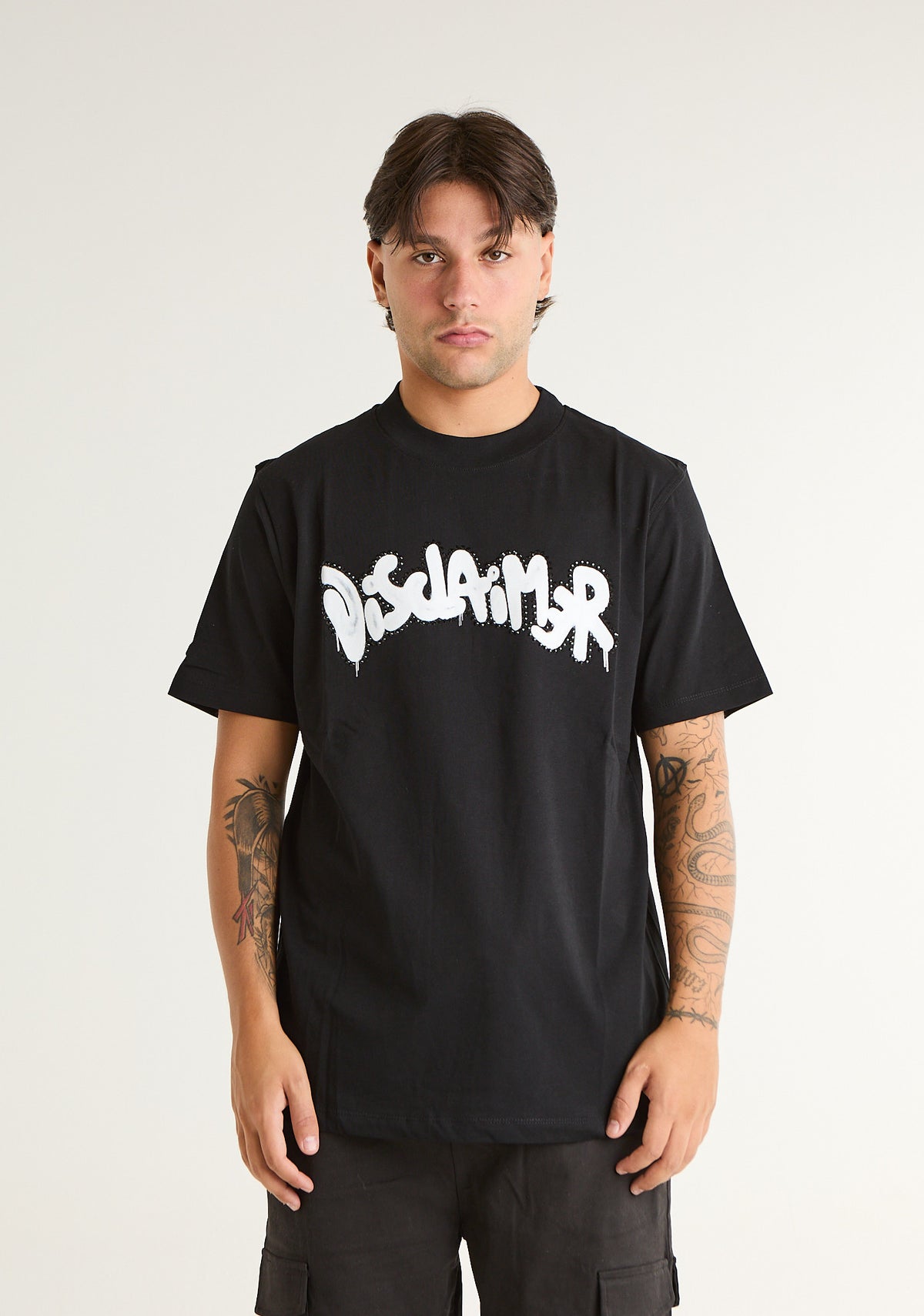 T-shirt con logo frontale