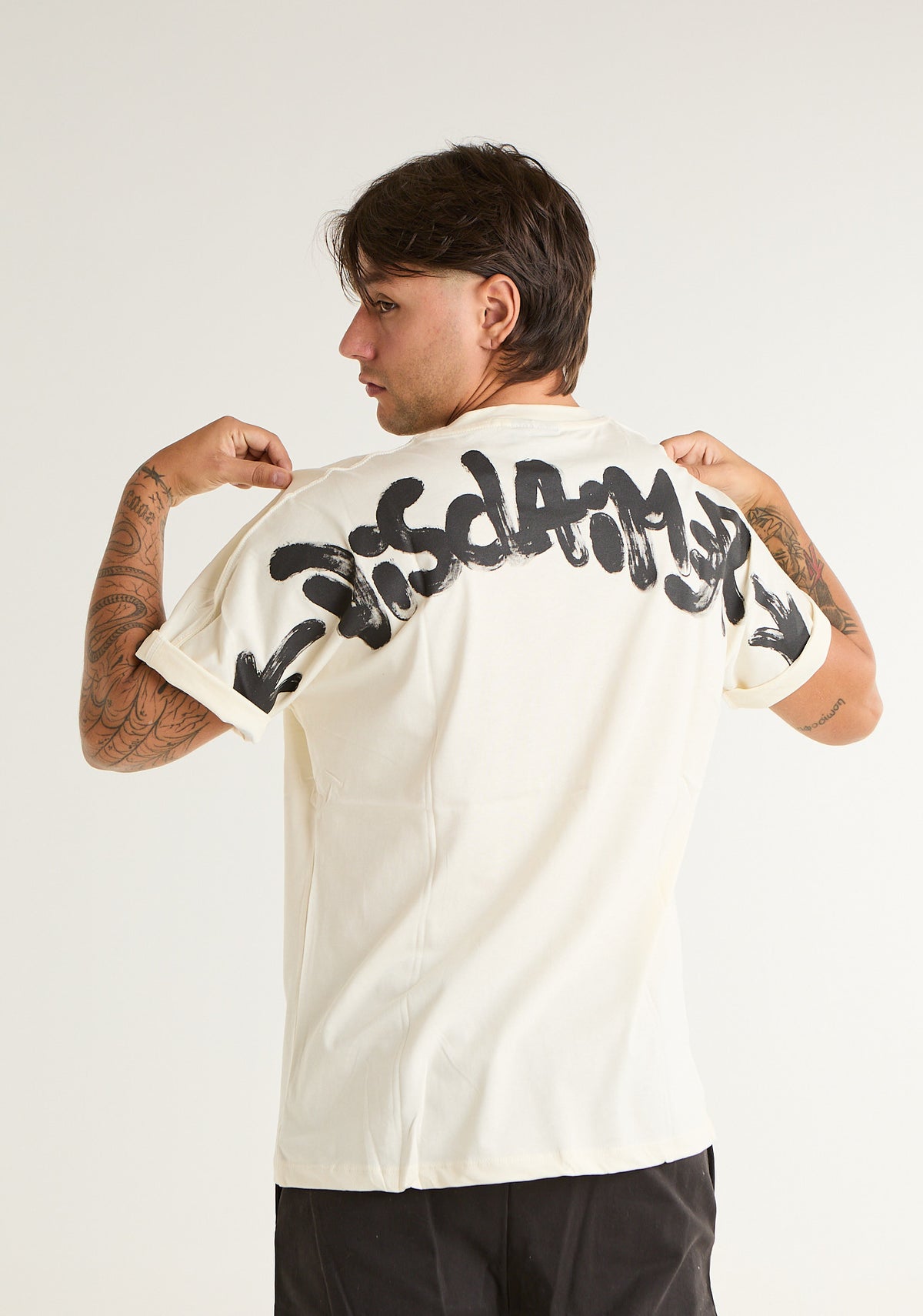 T-shirt con stampa frontale e posteriore