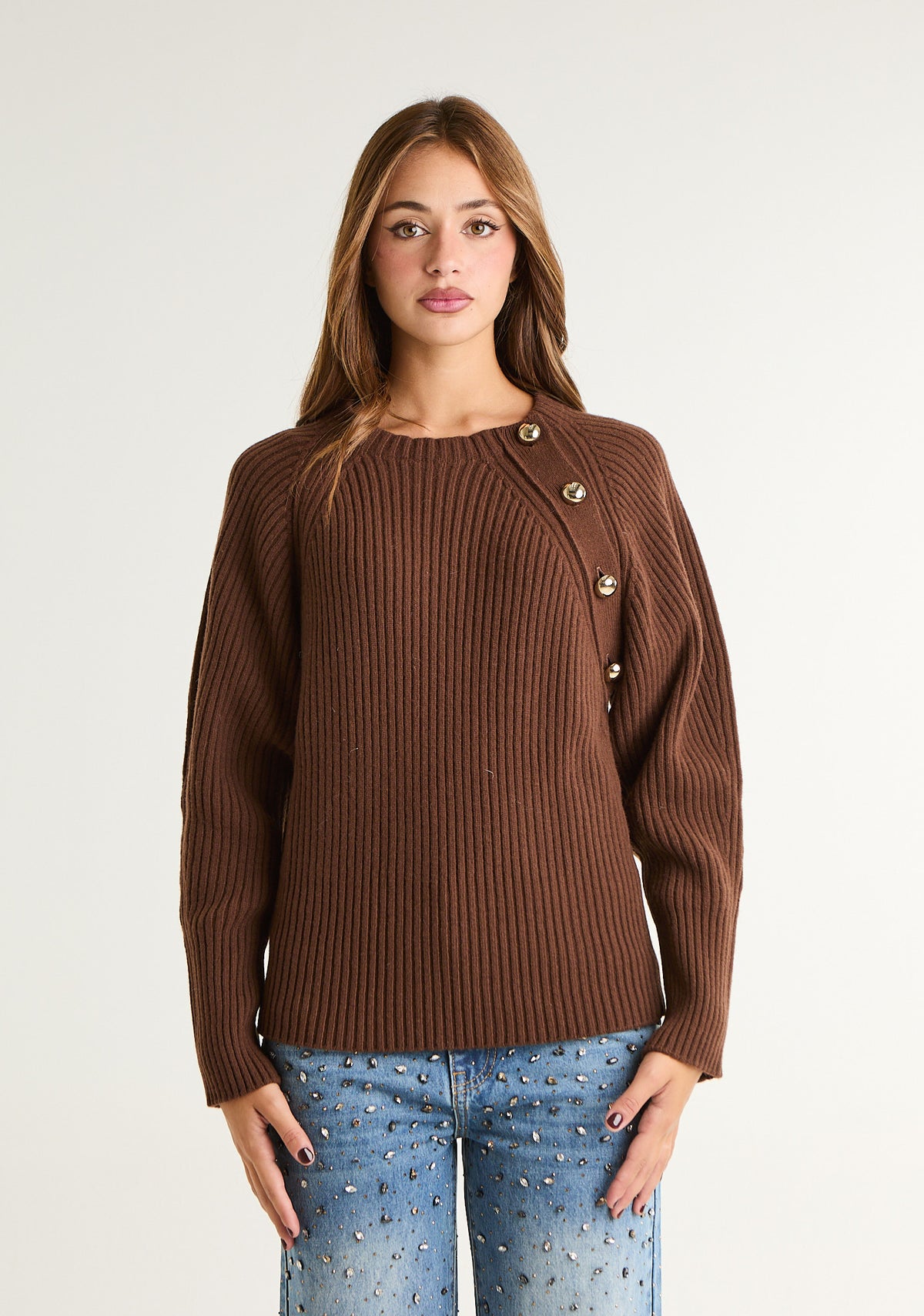 Maglione con dettaglio laterale
