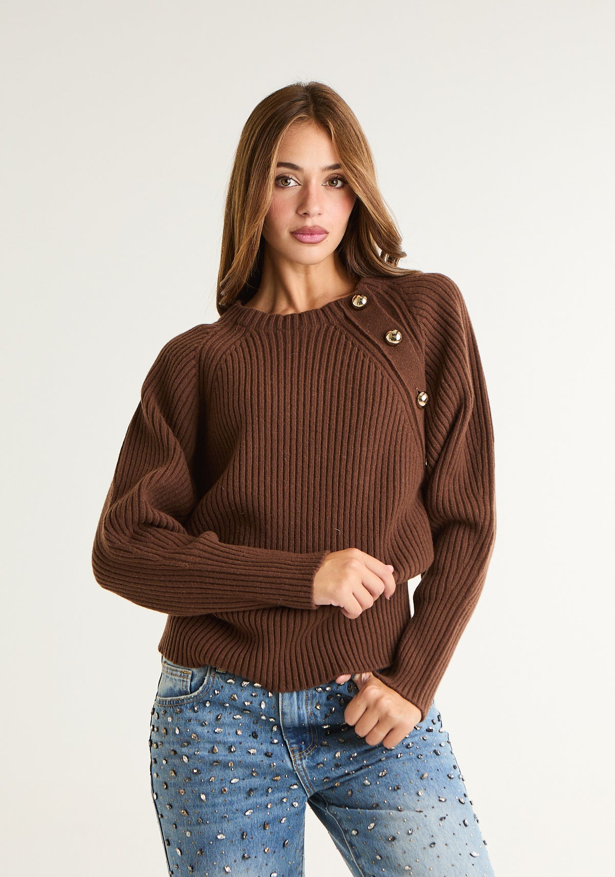 Maglione con dettaglio laterale