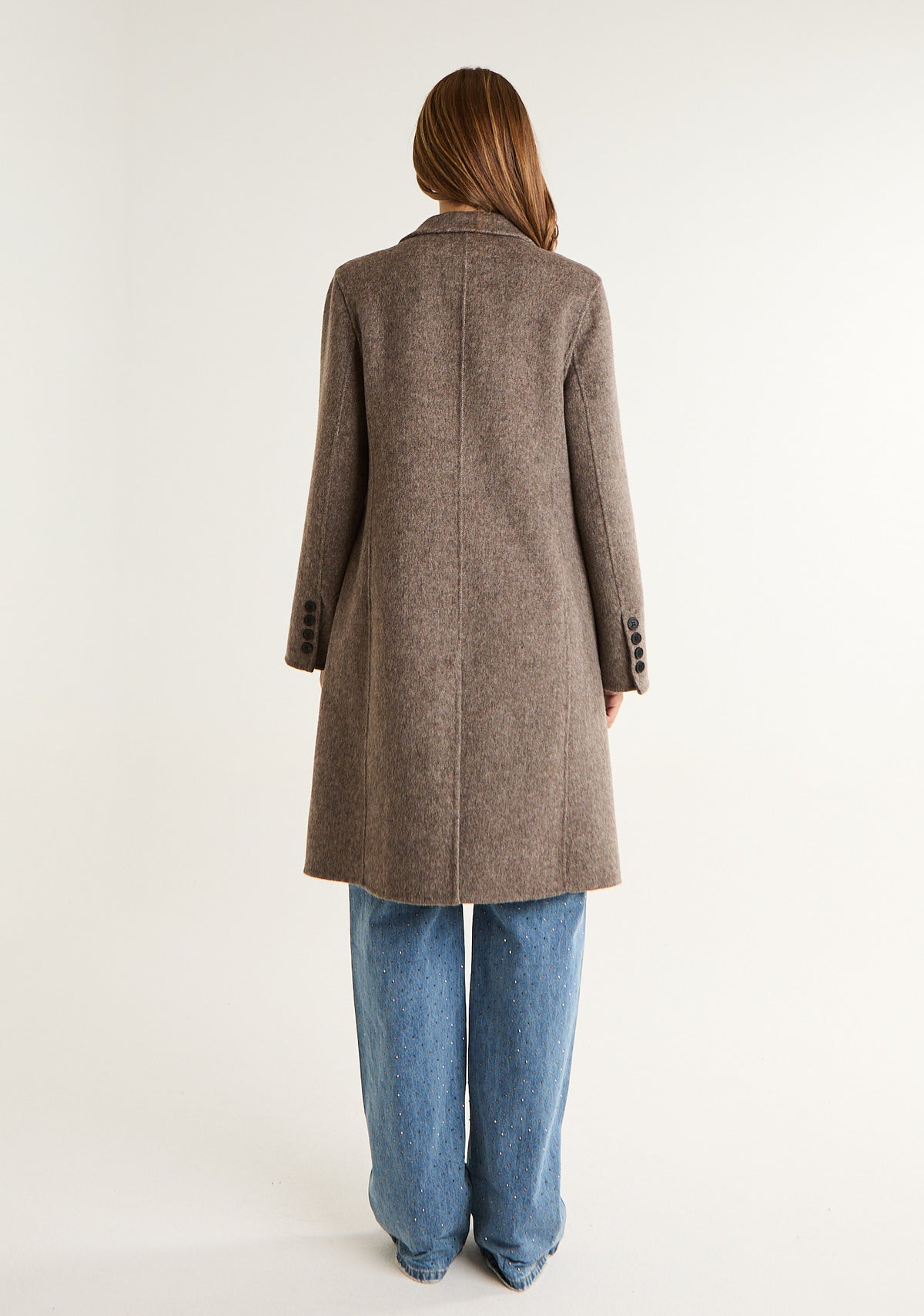 Cappotto midi in panno