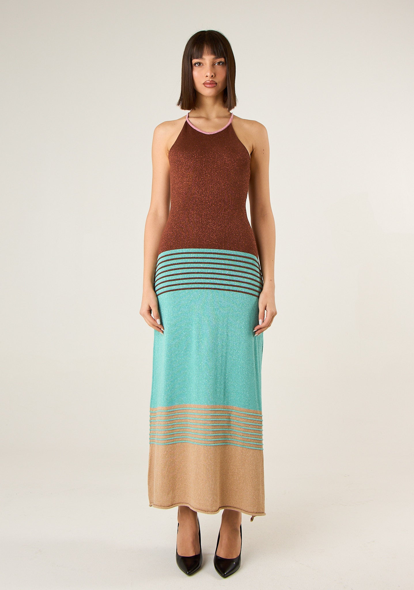 Abito in maglia lurex