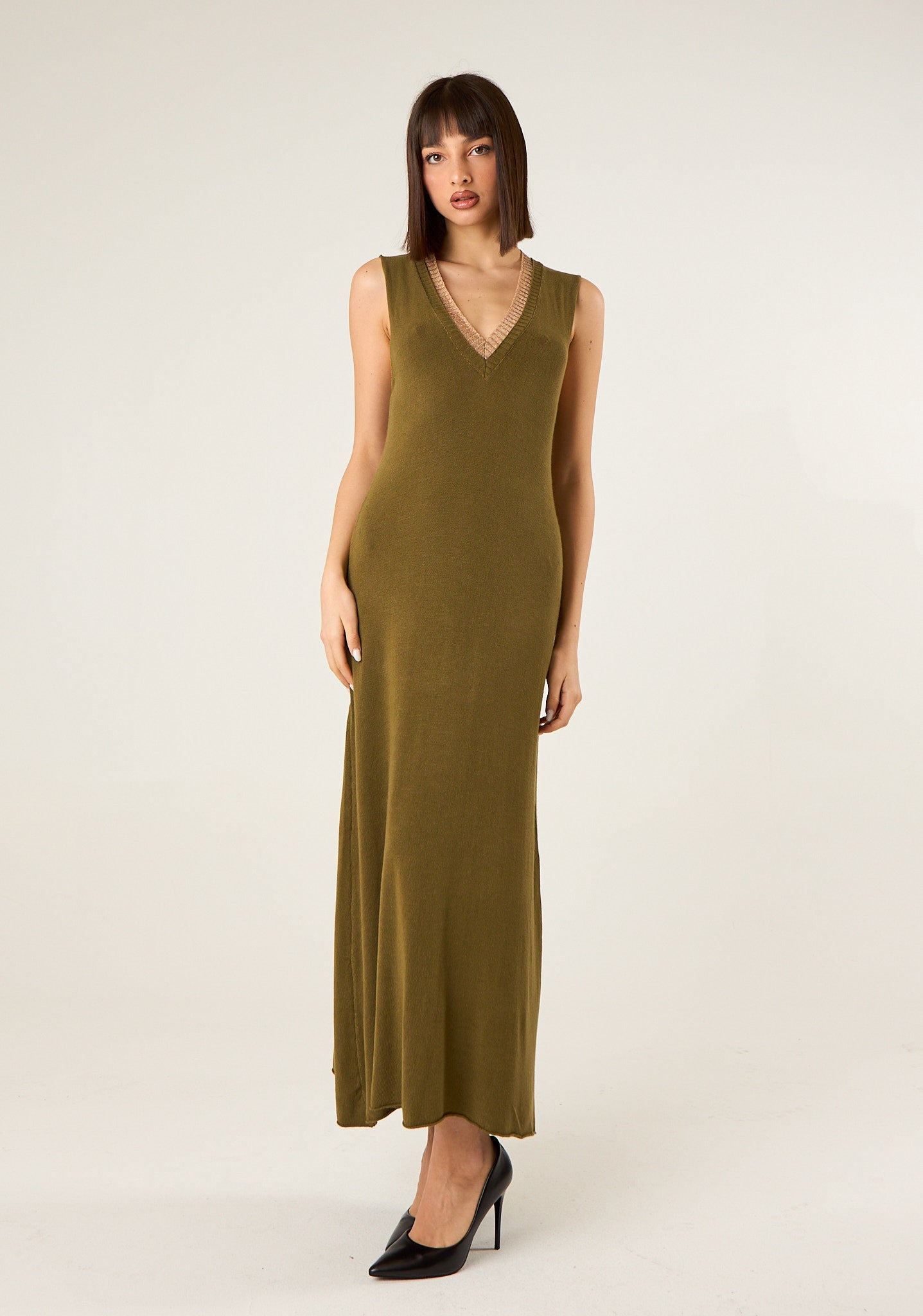 Abito lungo in maglia