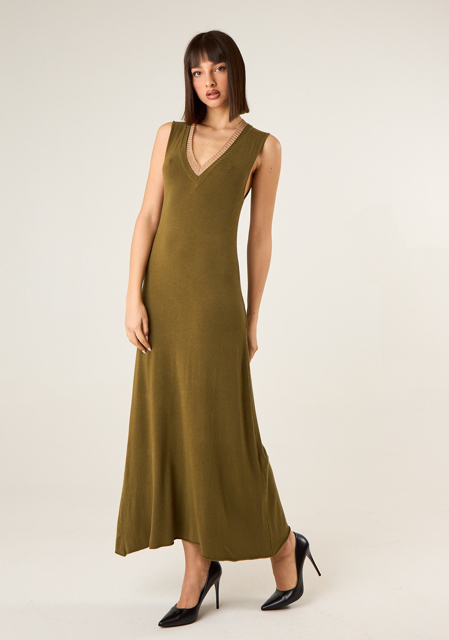 Abito lungo in maglia