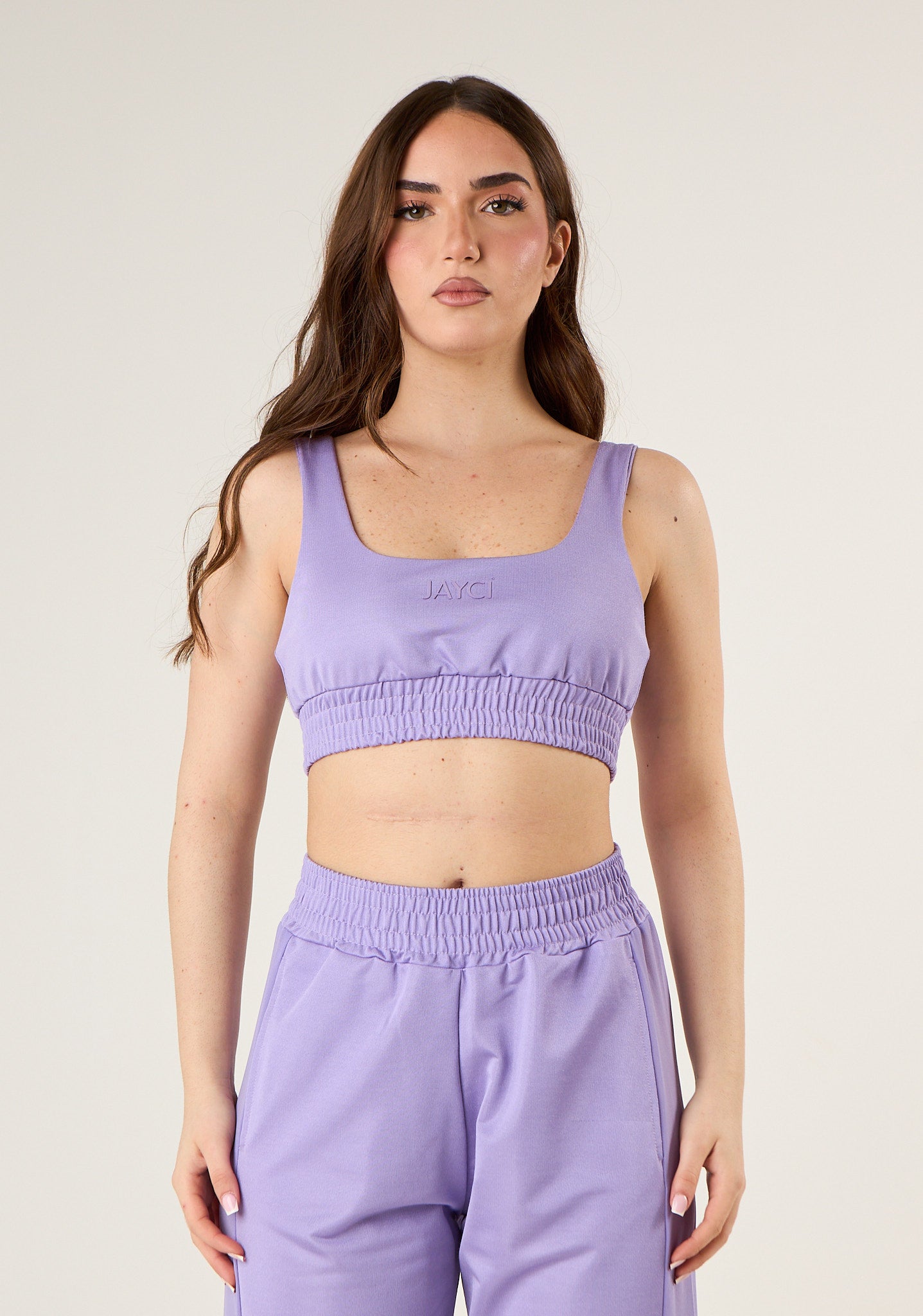 Top crop in tessuto leggero