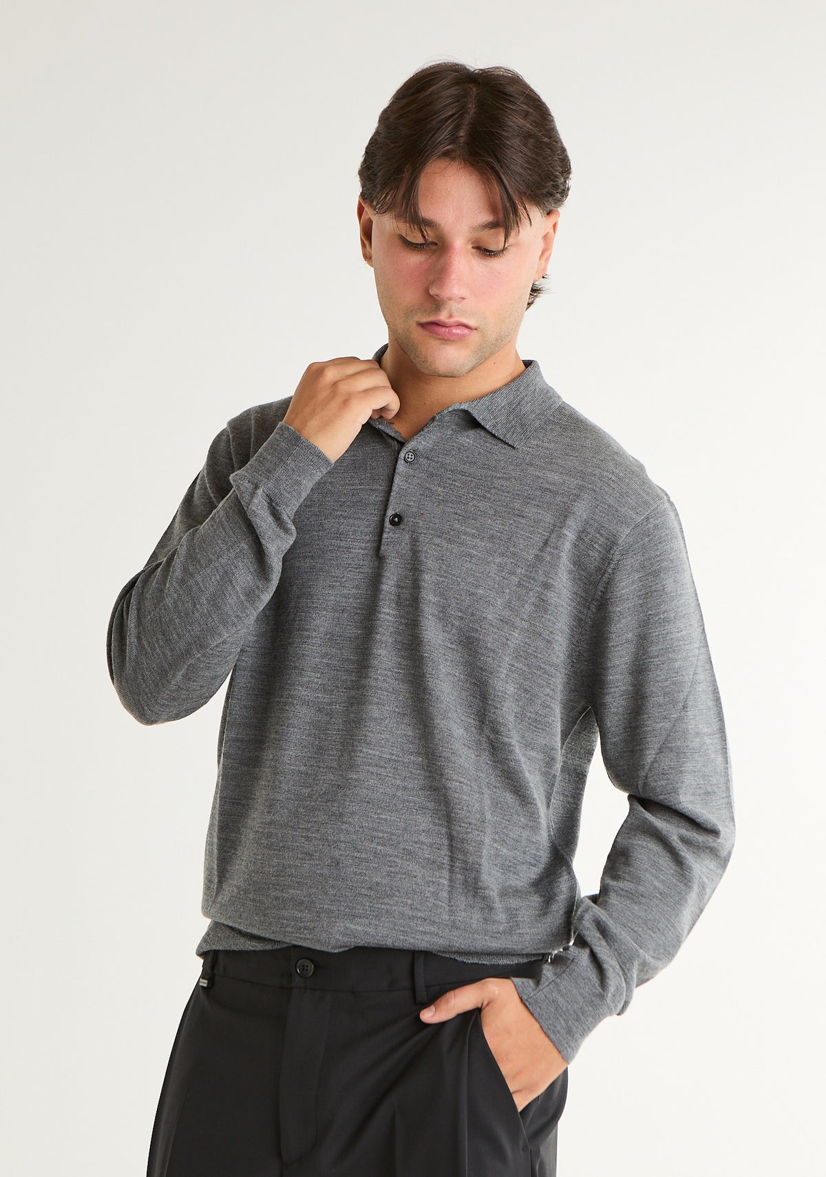 Maglia polo a tessuto sottile