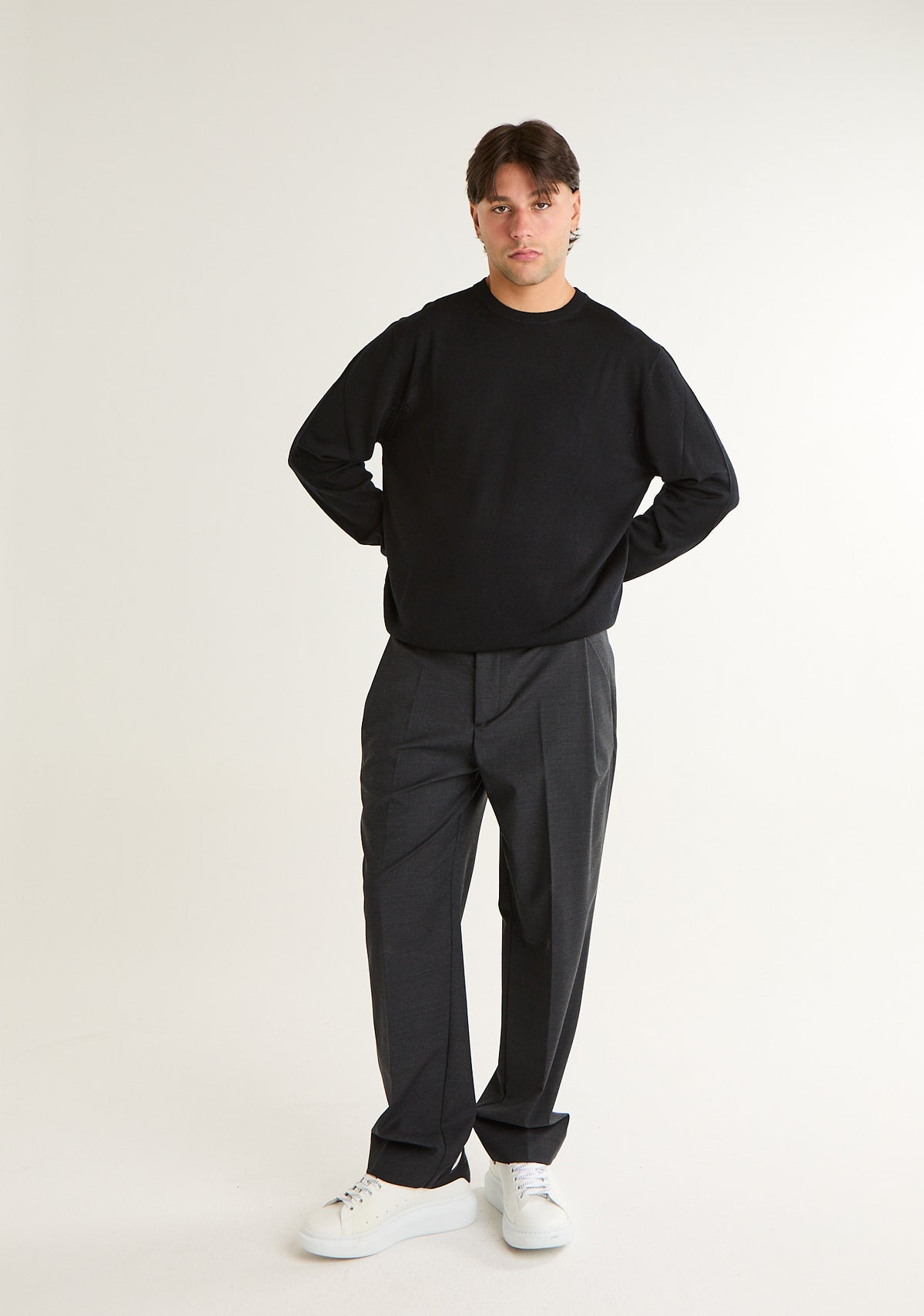 Pantalone in tessuto screziato