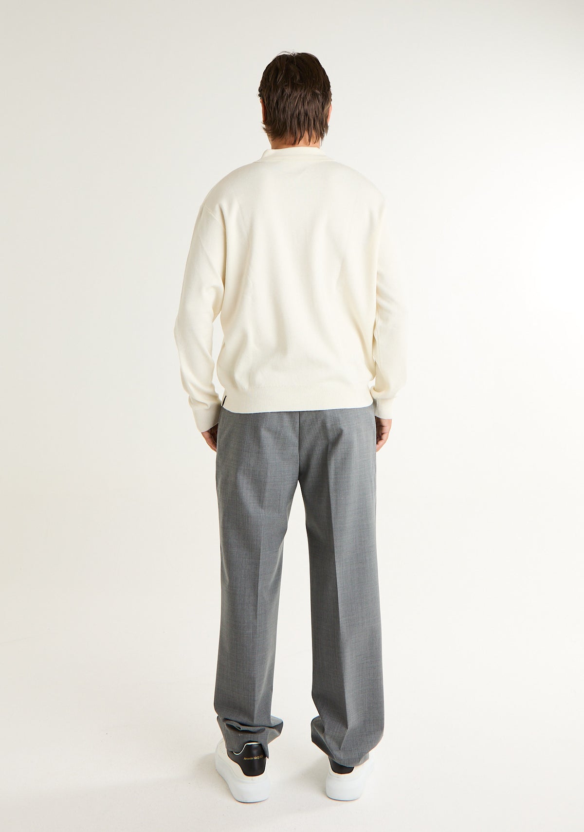 Cardigan in maglia con colletto