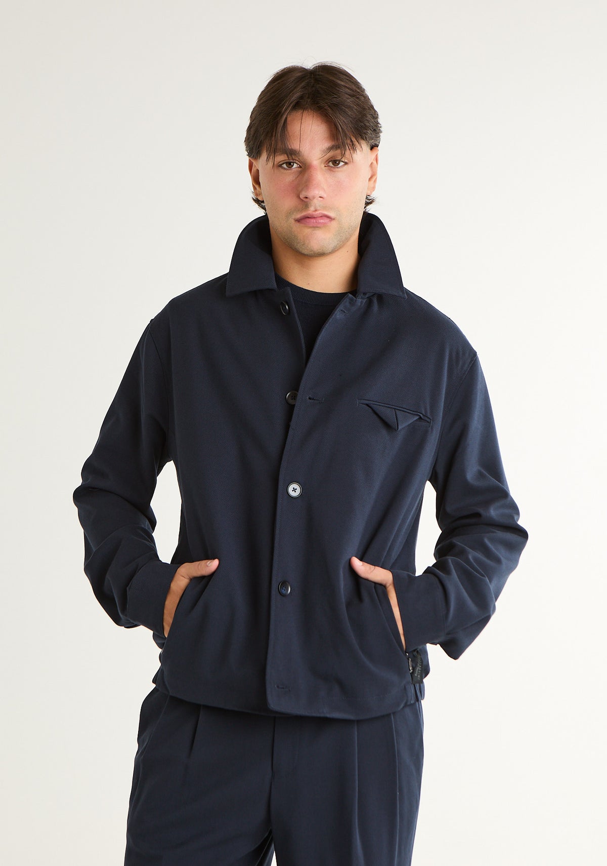 Giubbino in cotone piquet