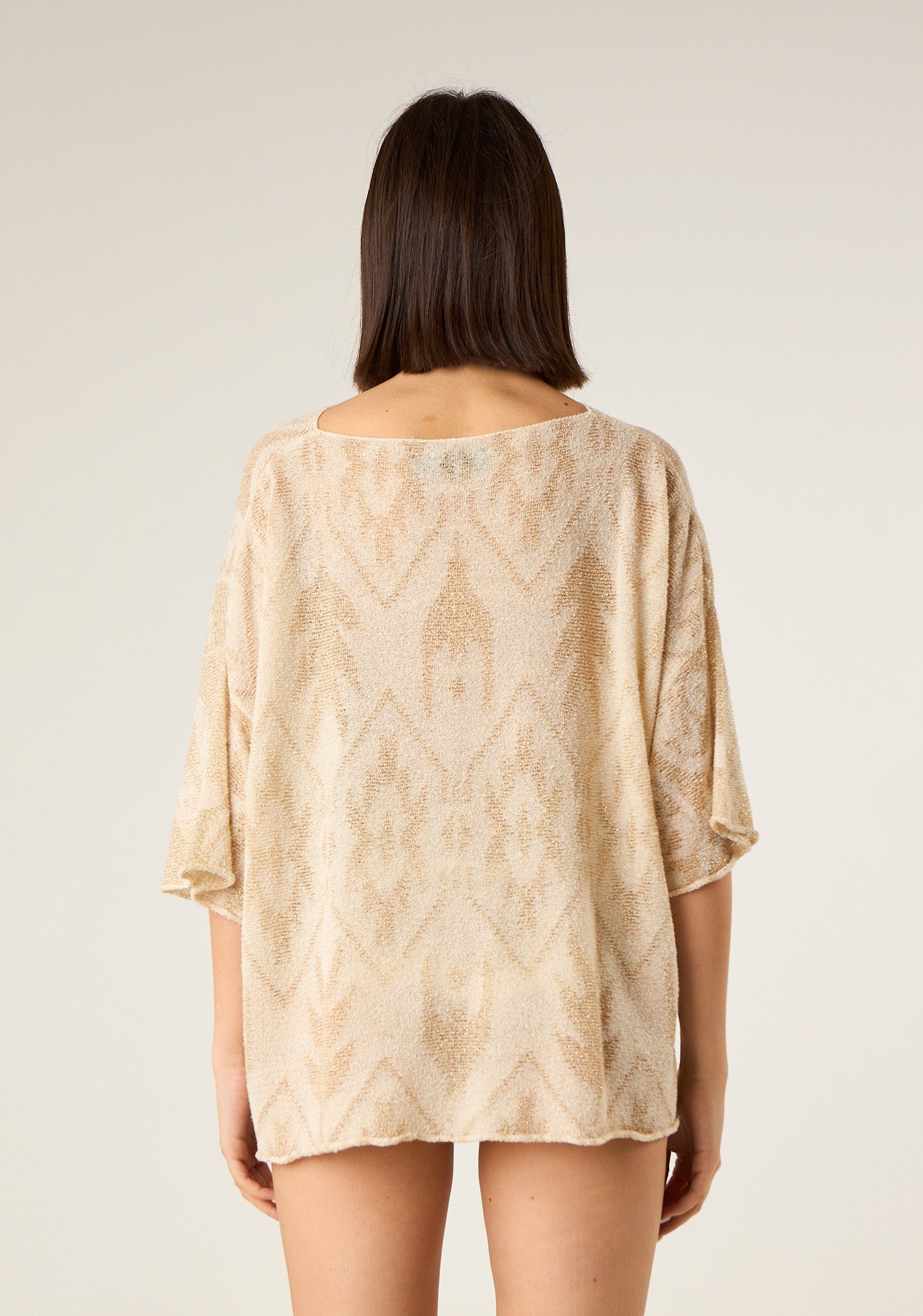 Maglia a trapezio in filato leggero