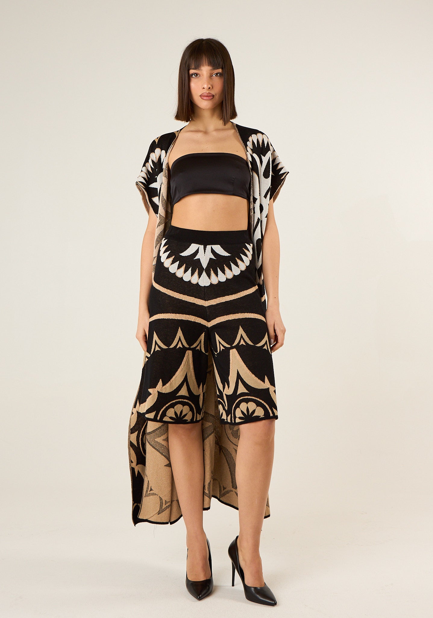 Bermuda in fantasia jaquard