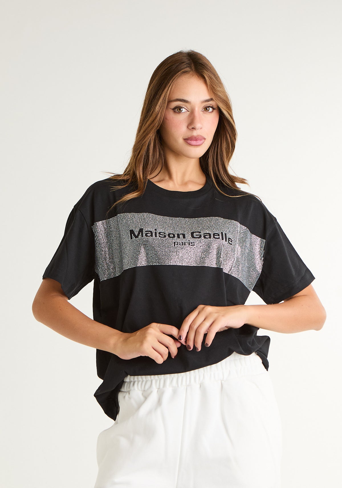 T-shirt con applicazioni