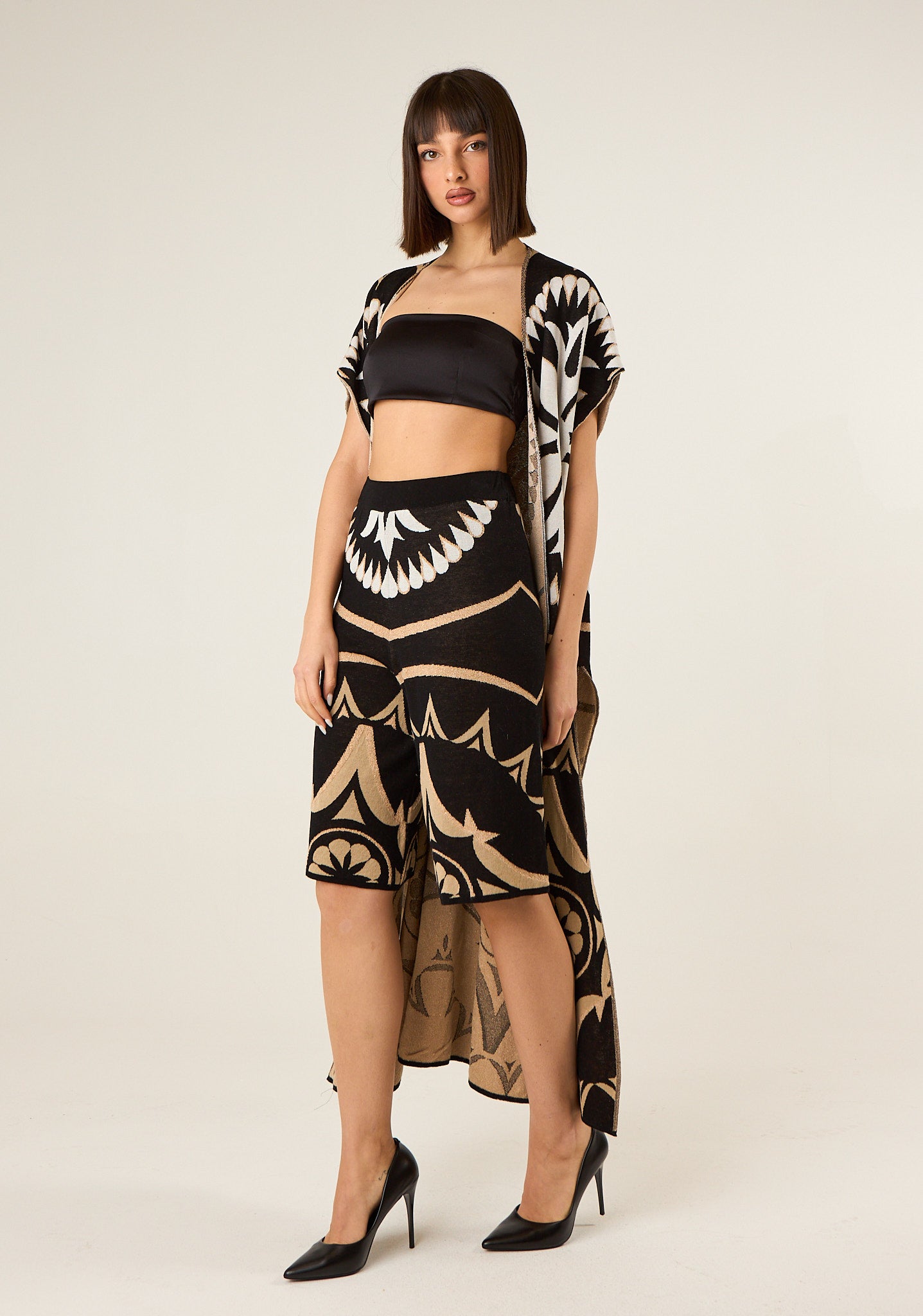 Bermuda in fantasia jaquard