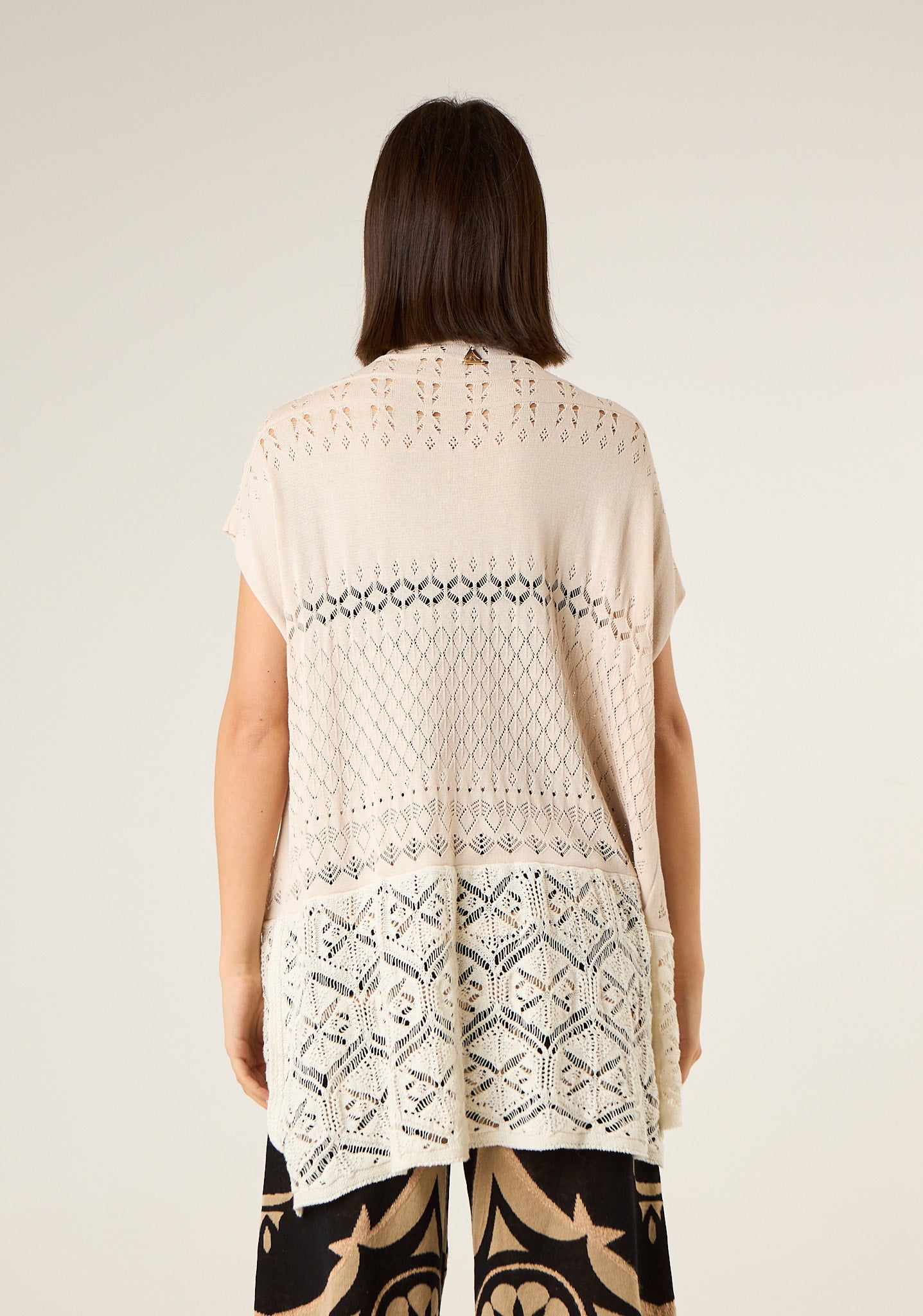 Kimono corto in maglia