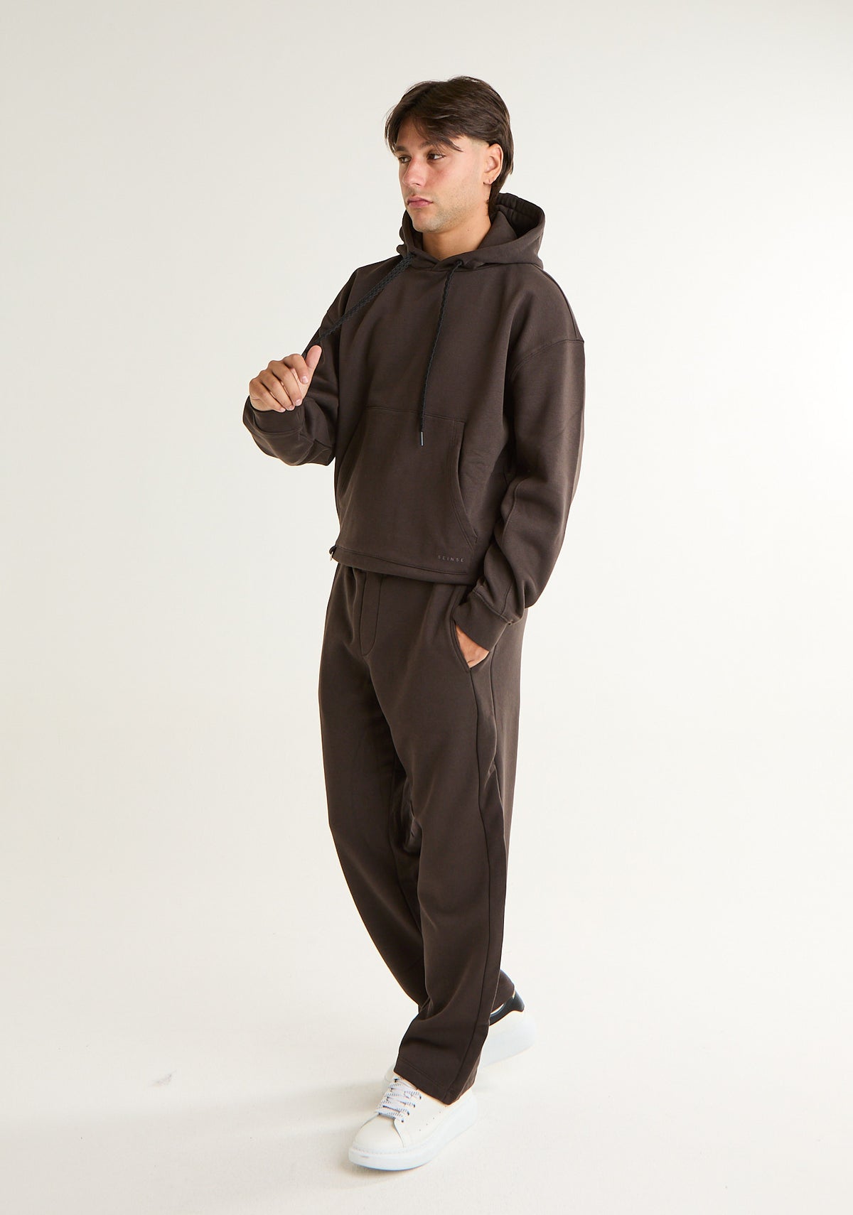 Pantalone tuta in tessuto spesso