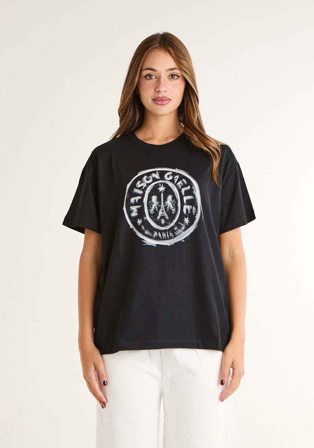 T-shirt con doppia stampa