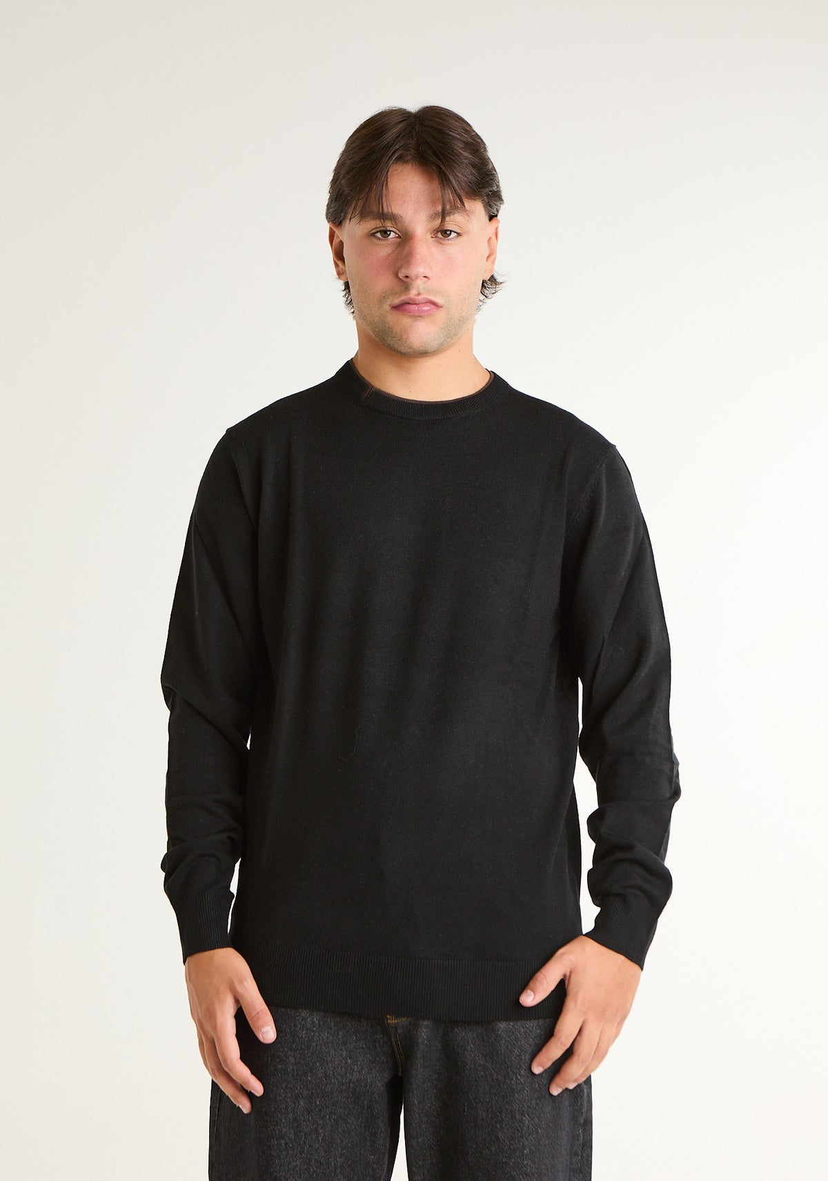 Maglia con girocollo dettaglio