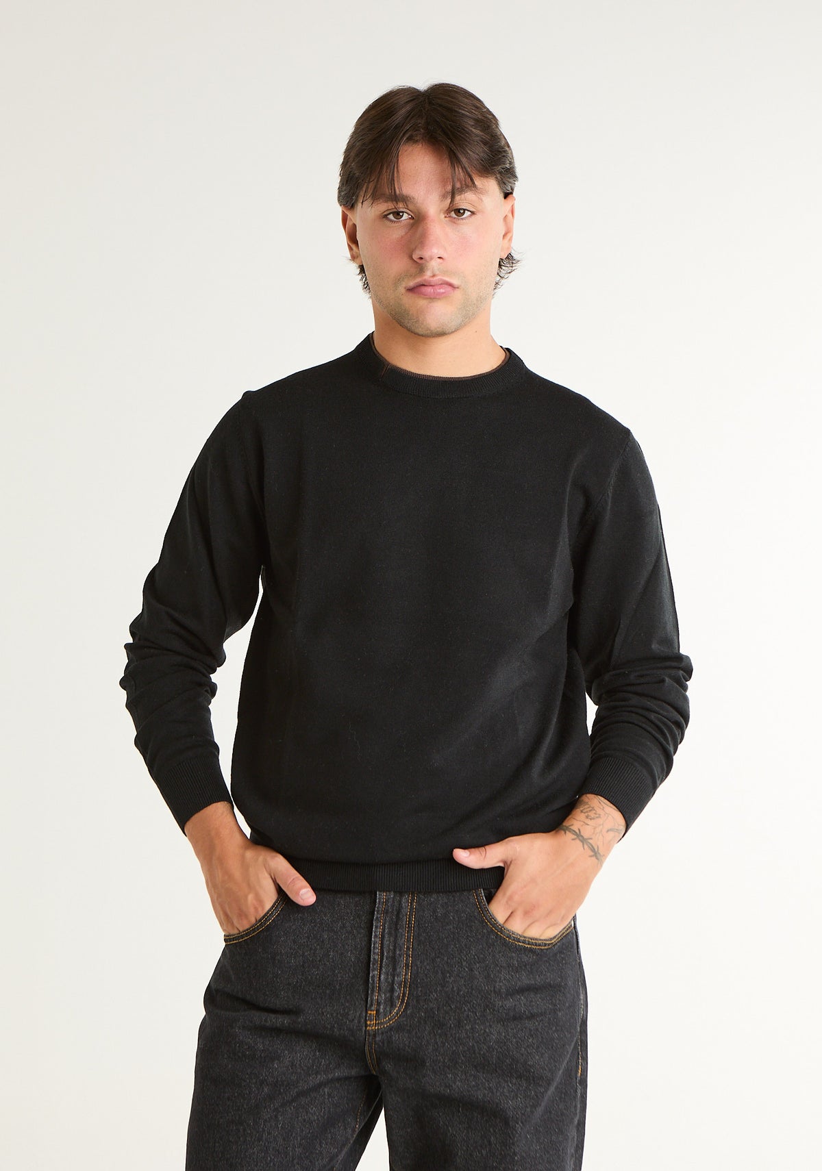 Maglia con girocollo dettaglio