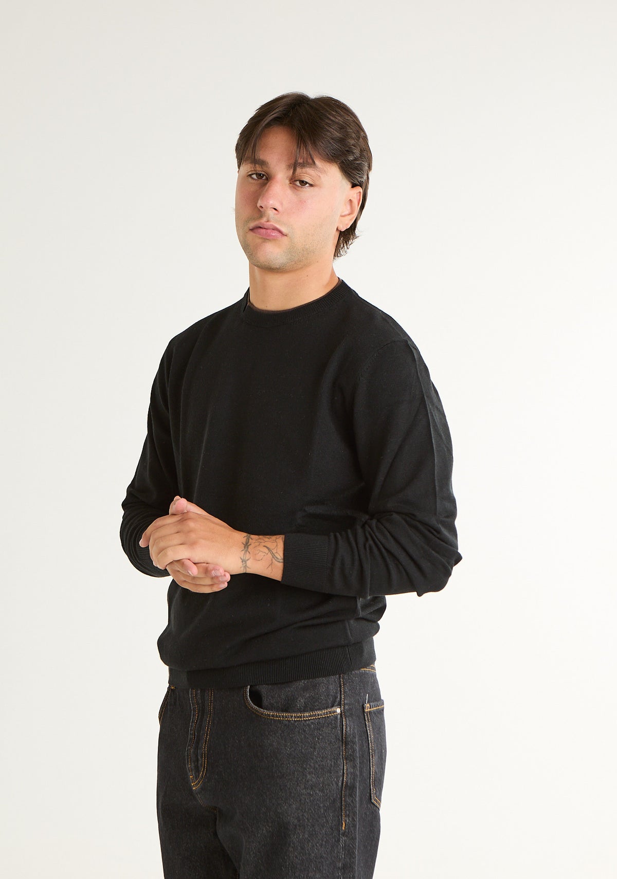 Maglia con girocollo dettaglio