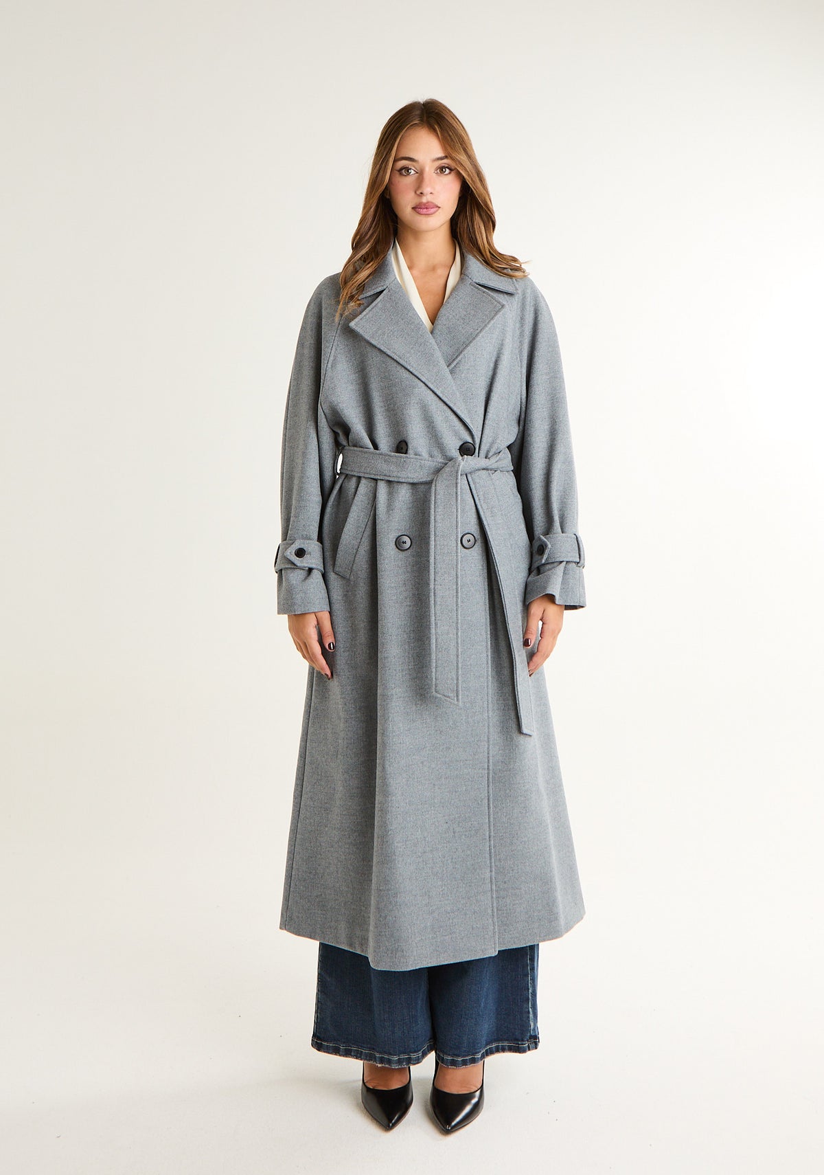Cappotto over a revers ampi