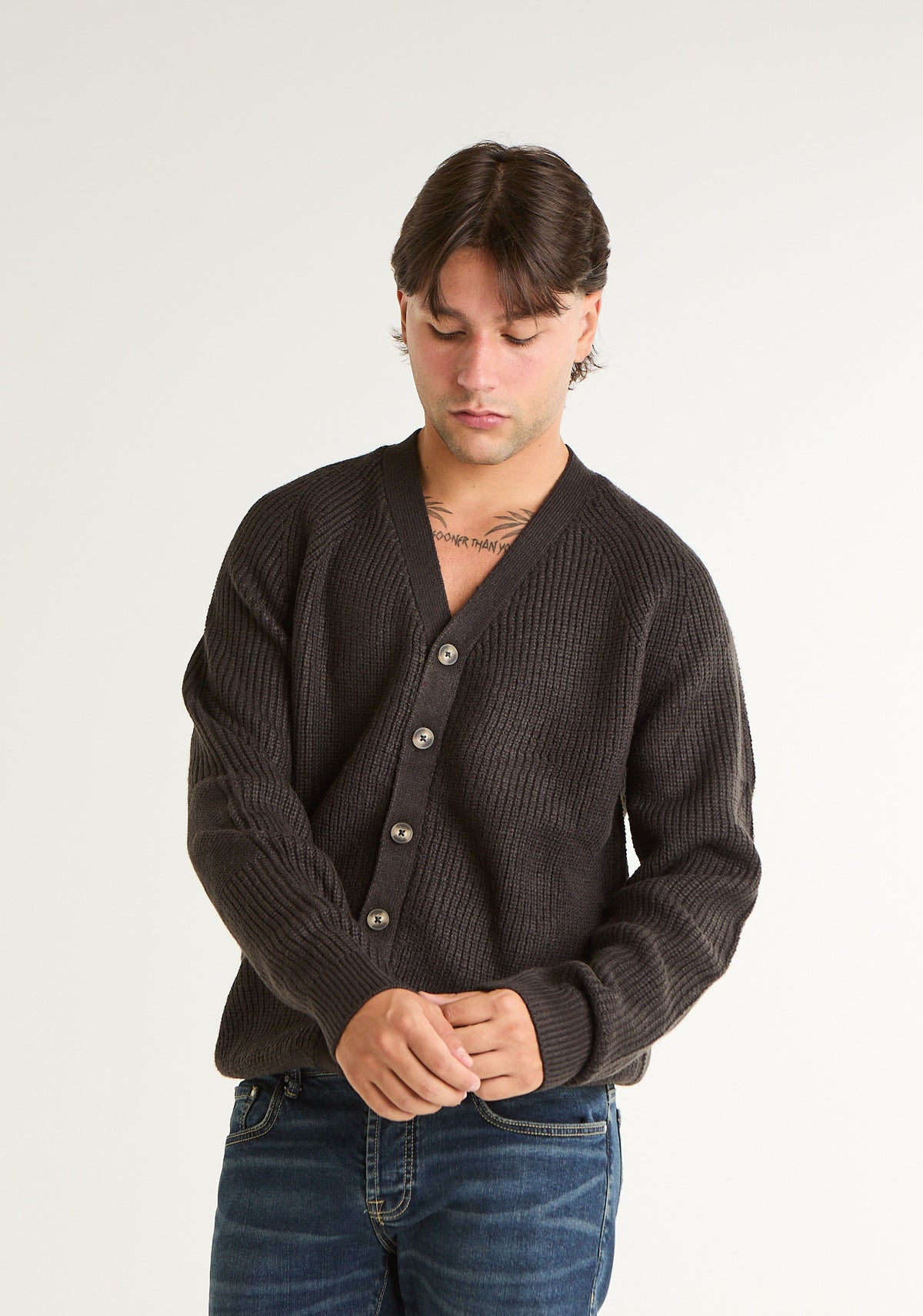 Cardigan a lavorazione spessa