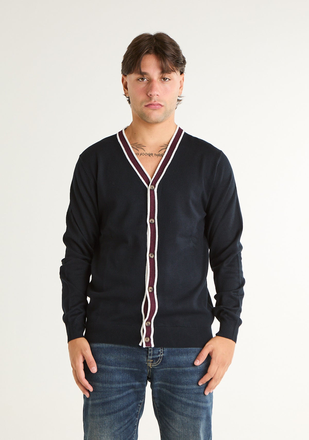 Cardigan profilato