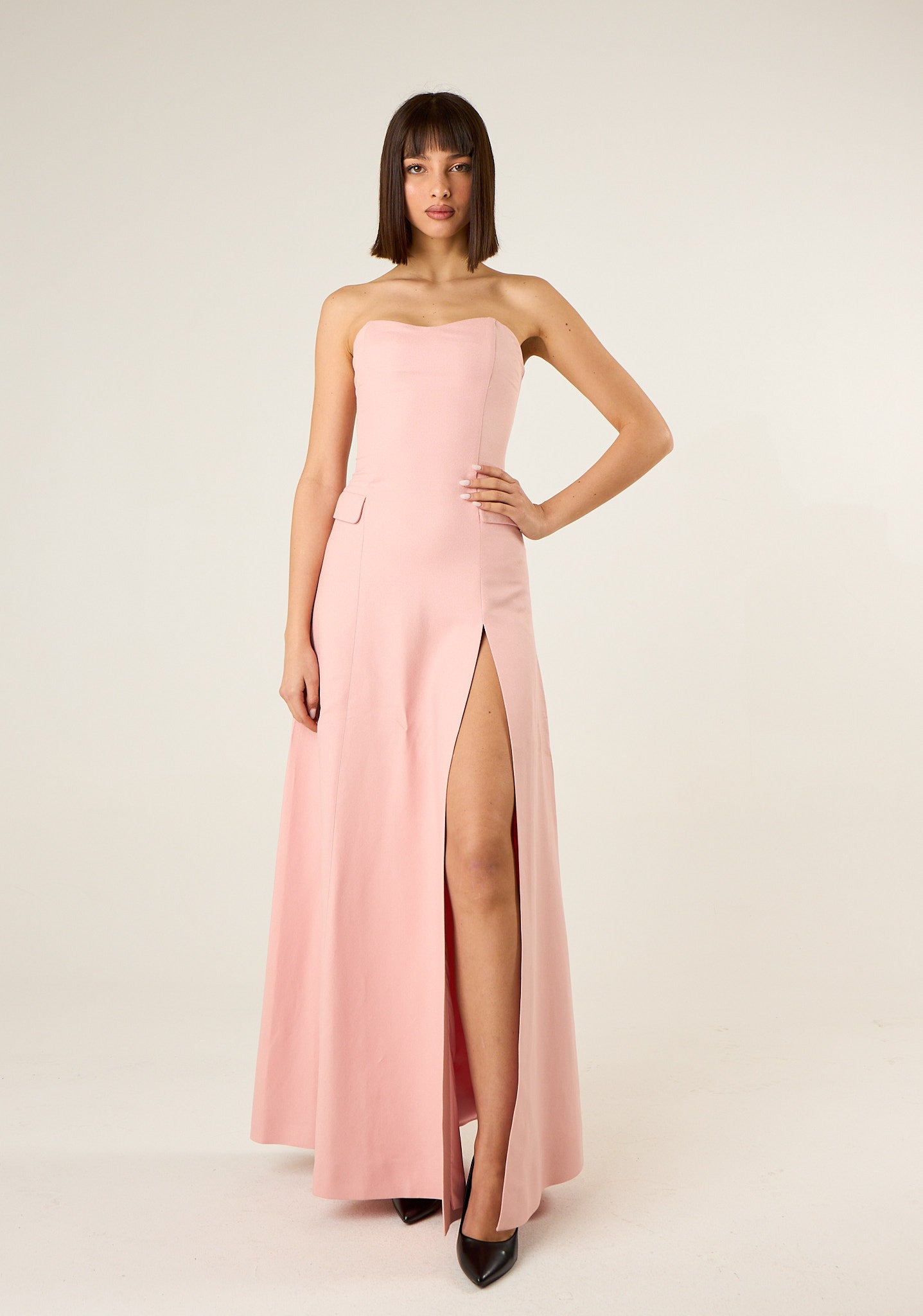 Abito lungo a corpetto