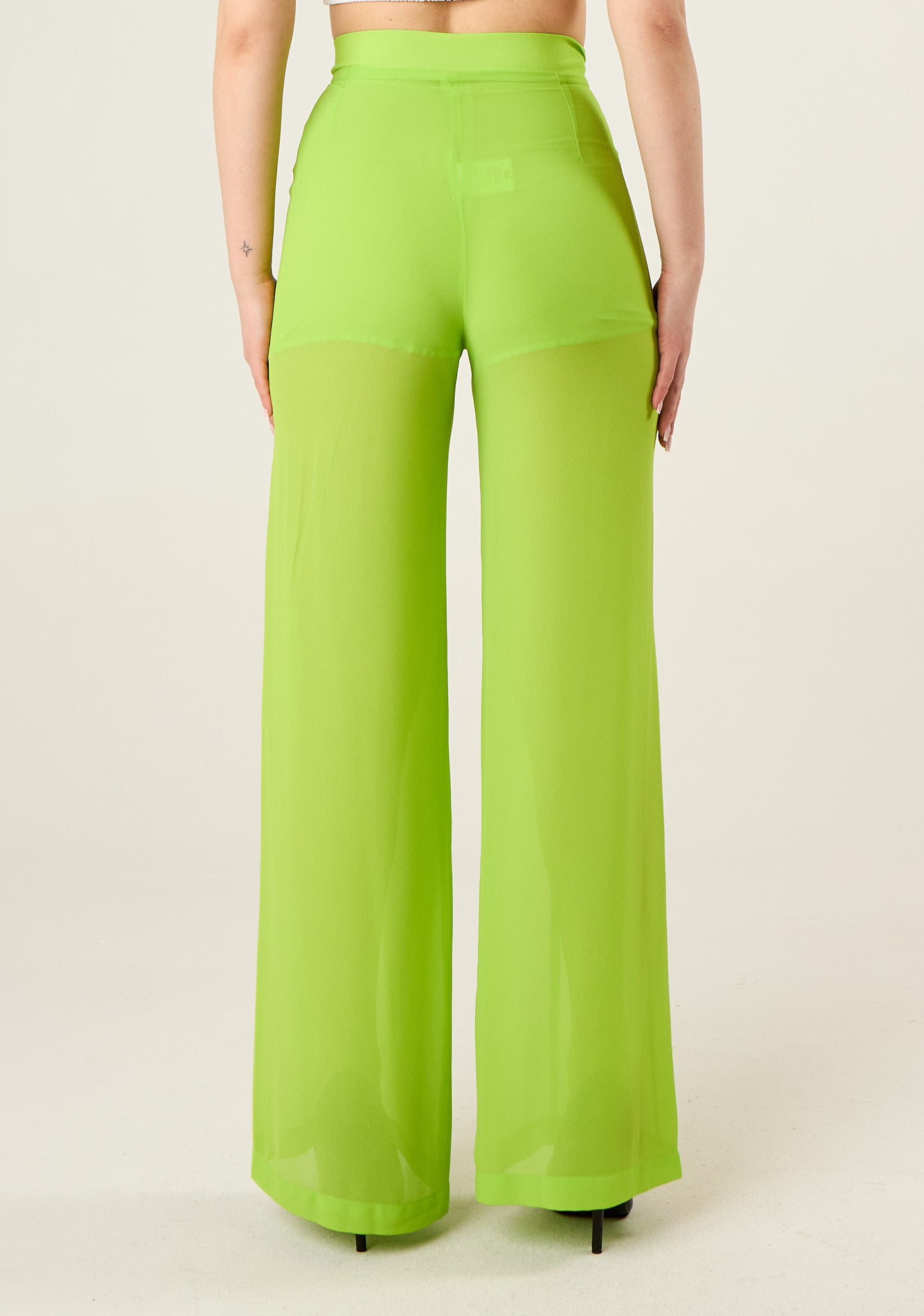 Pantalone palazzo in georgette