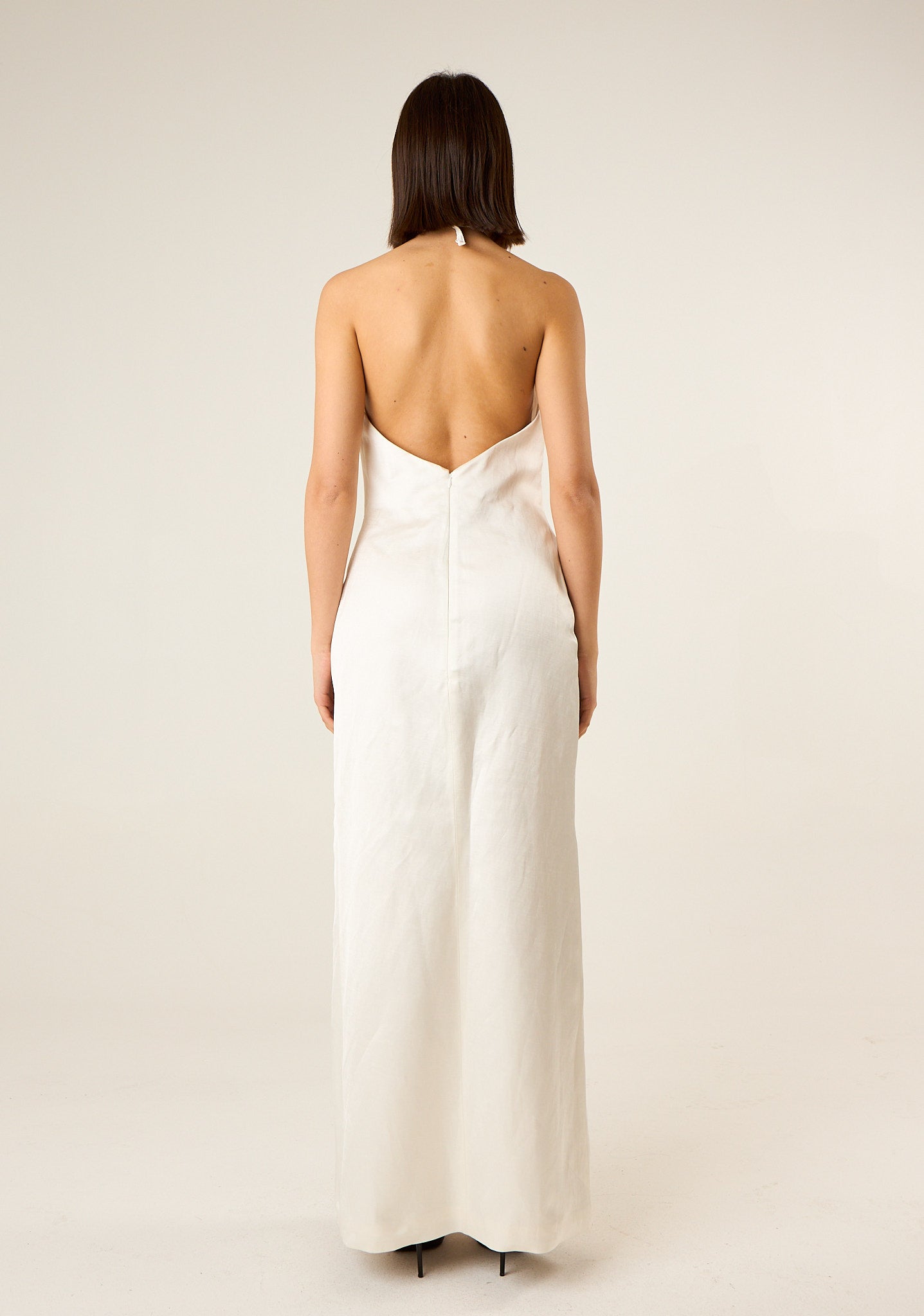 Abito lungo con spacco laterale