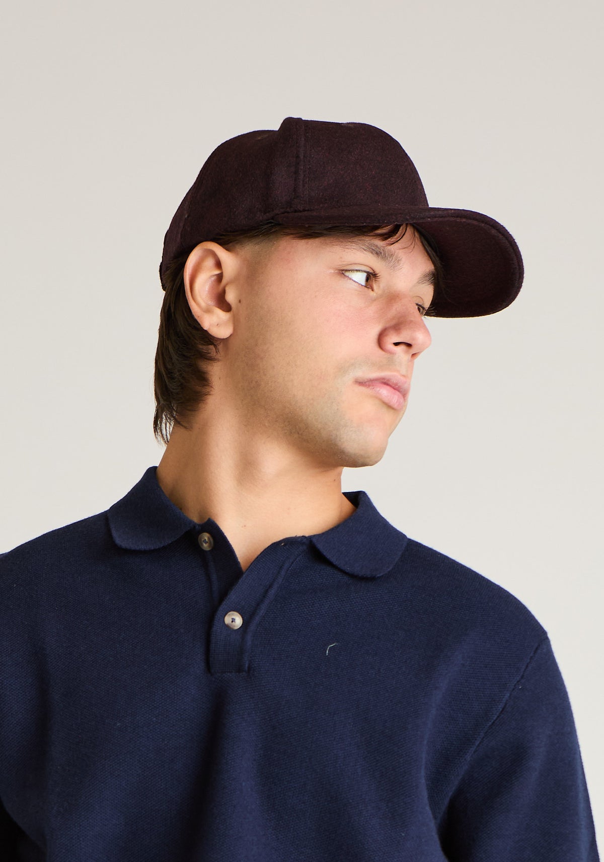 Cappello baseball in panno
