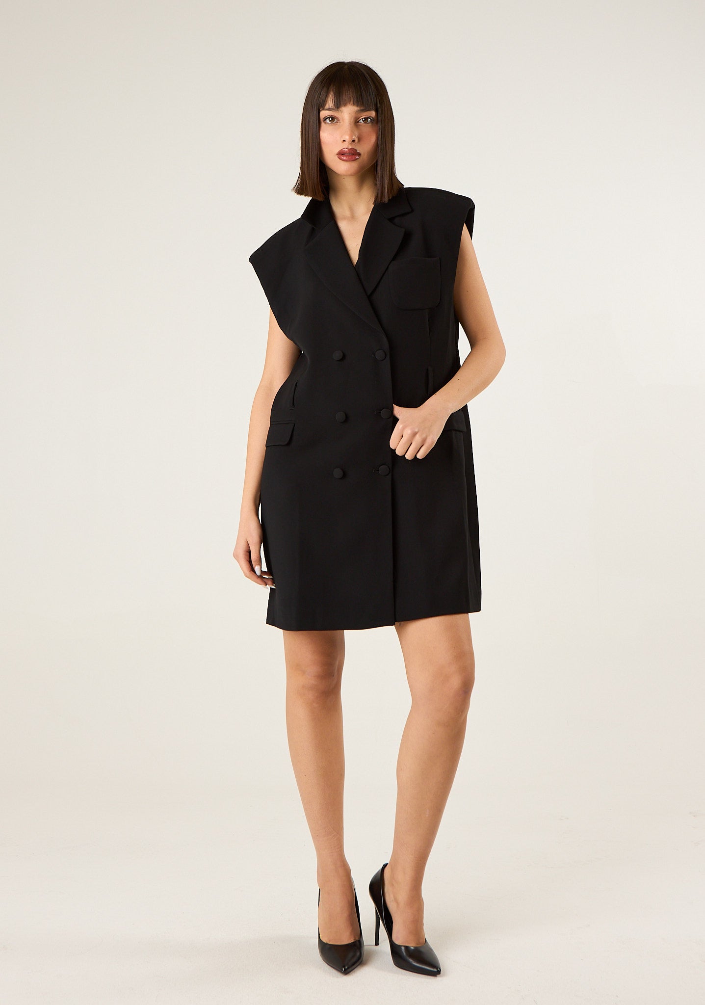 Abito corto a gilet