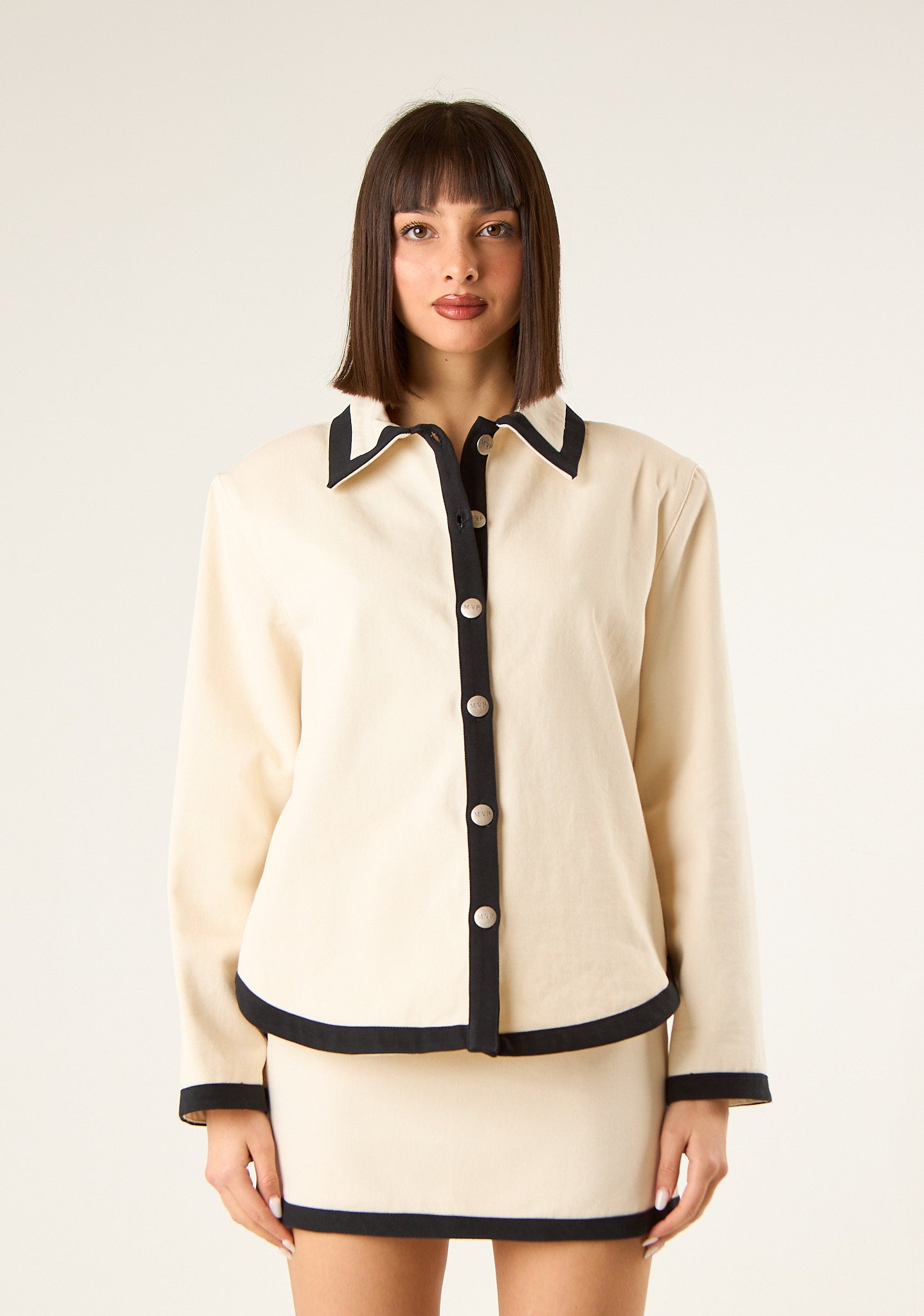 Giacca in bull di cotone