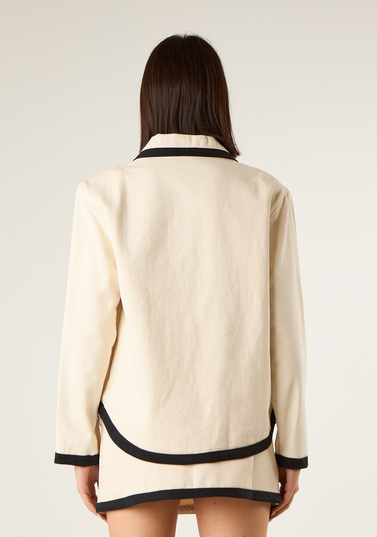 Giacca in bull di cotone