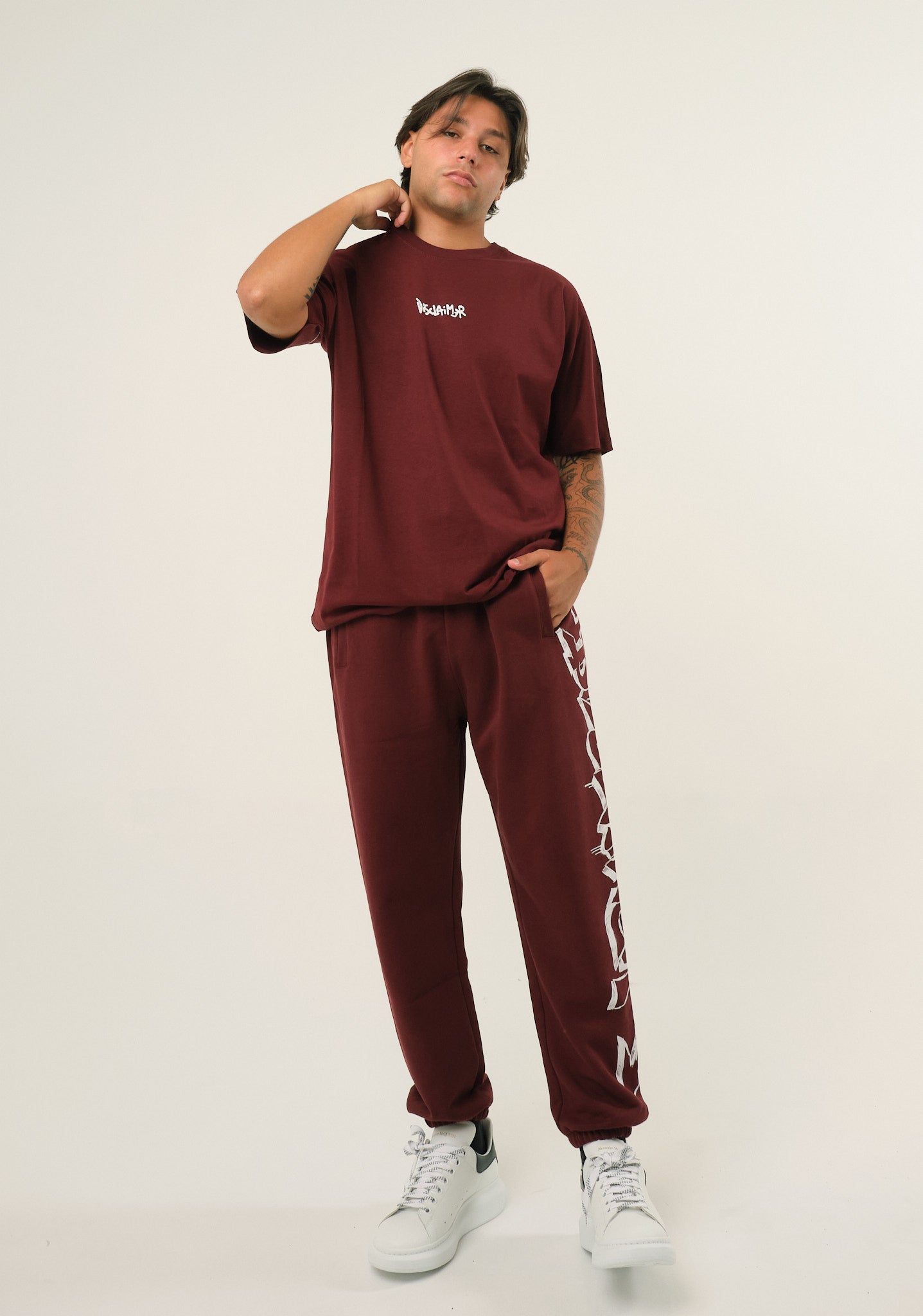 Pantalone con stampa laterale