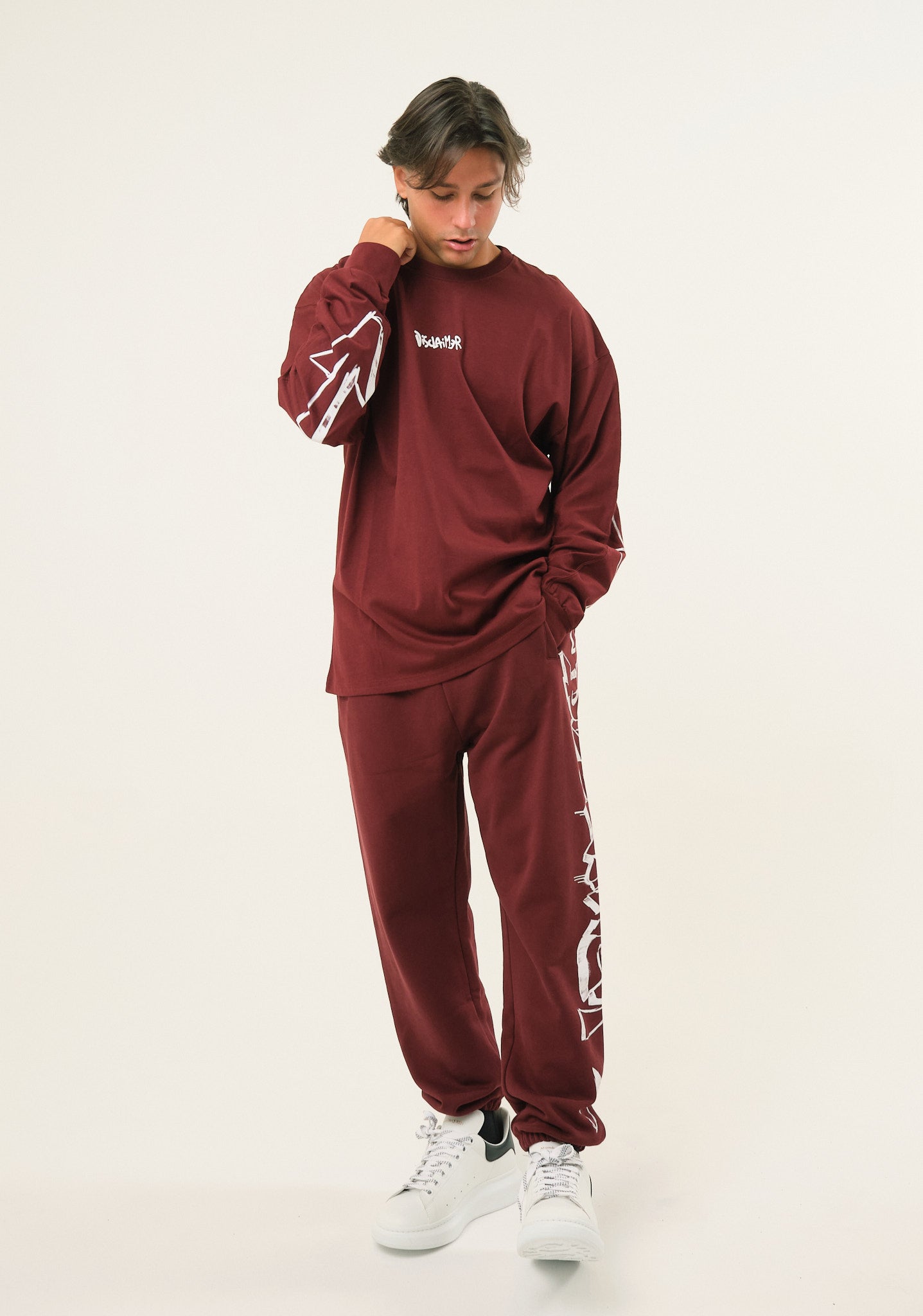 Pantalone con stampa laterale