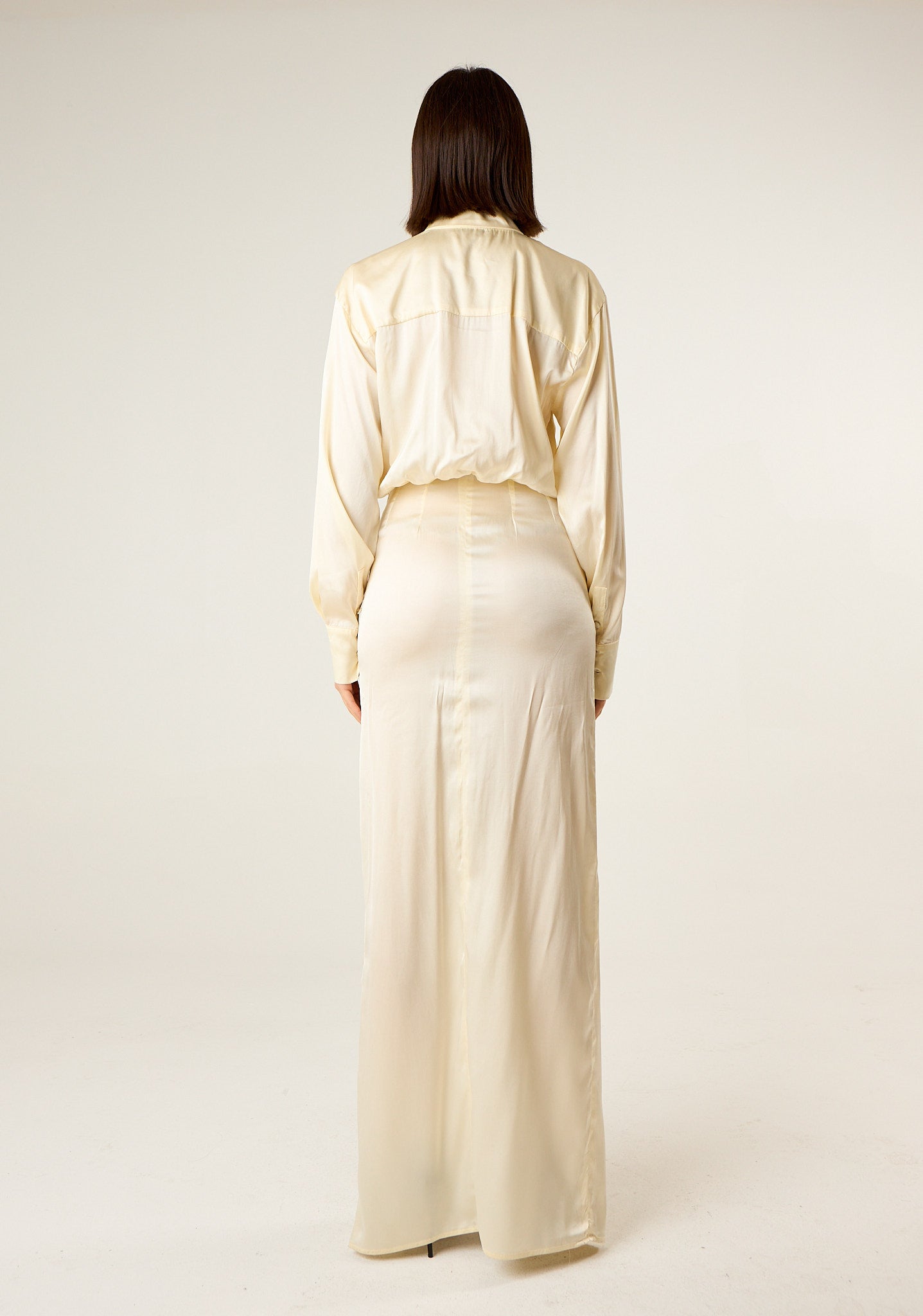 Abito lungo in look doppiato