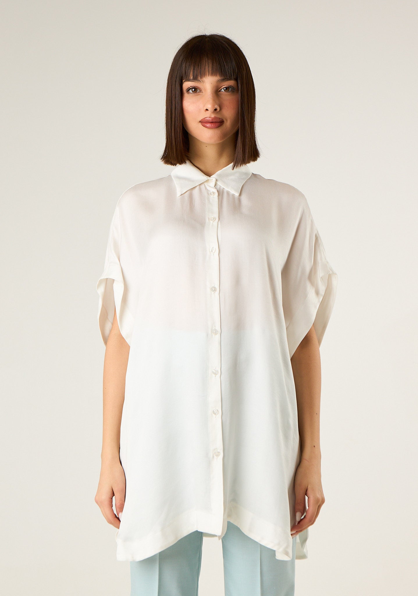 Camicia over in seta