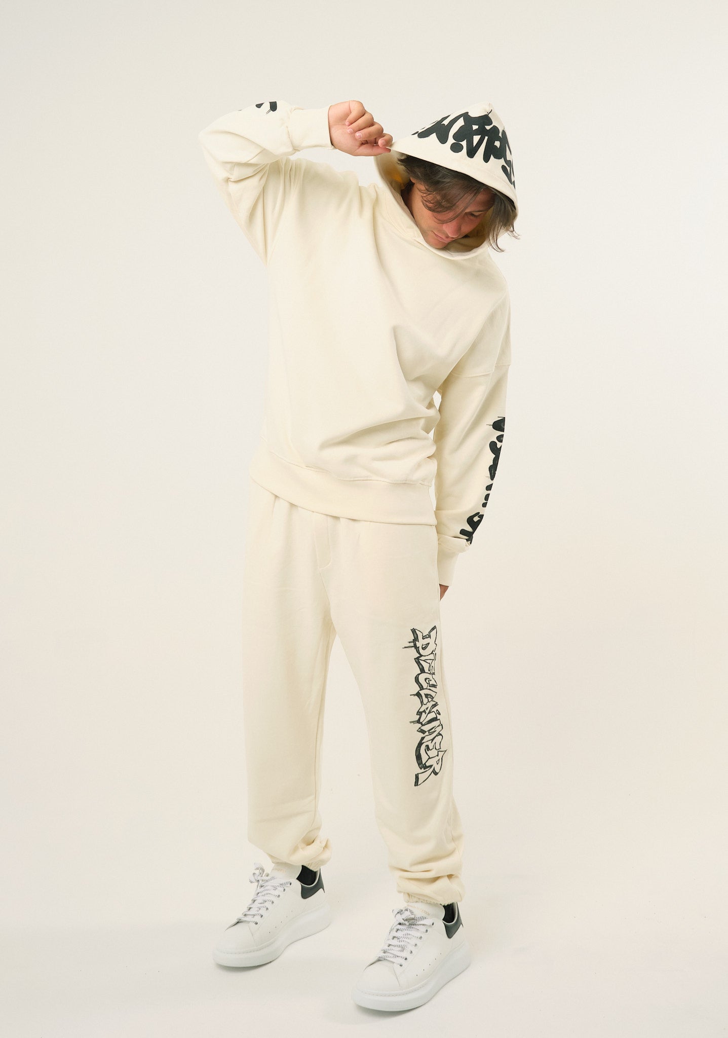 Pantalone con stampa laterale