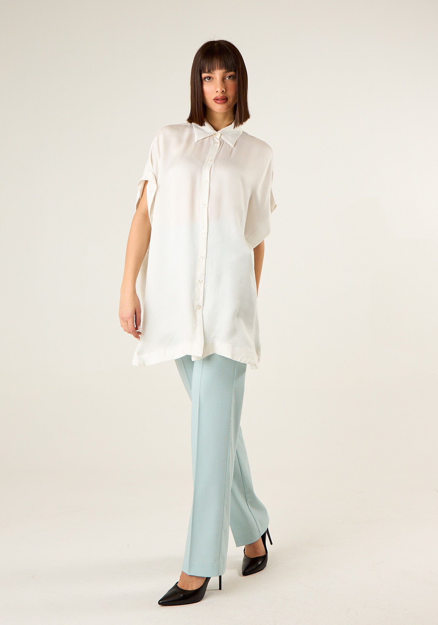 Camicia over in seta