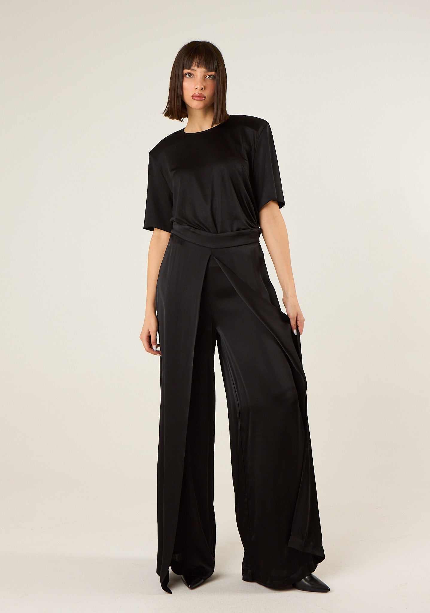 Pantalone con pannelli superiori